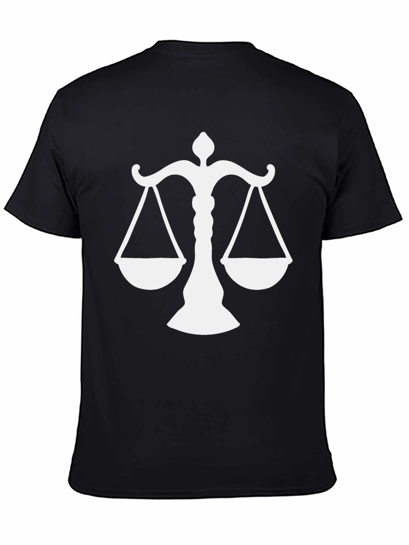 Scales of Justice Graphic Tee - Black