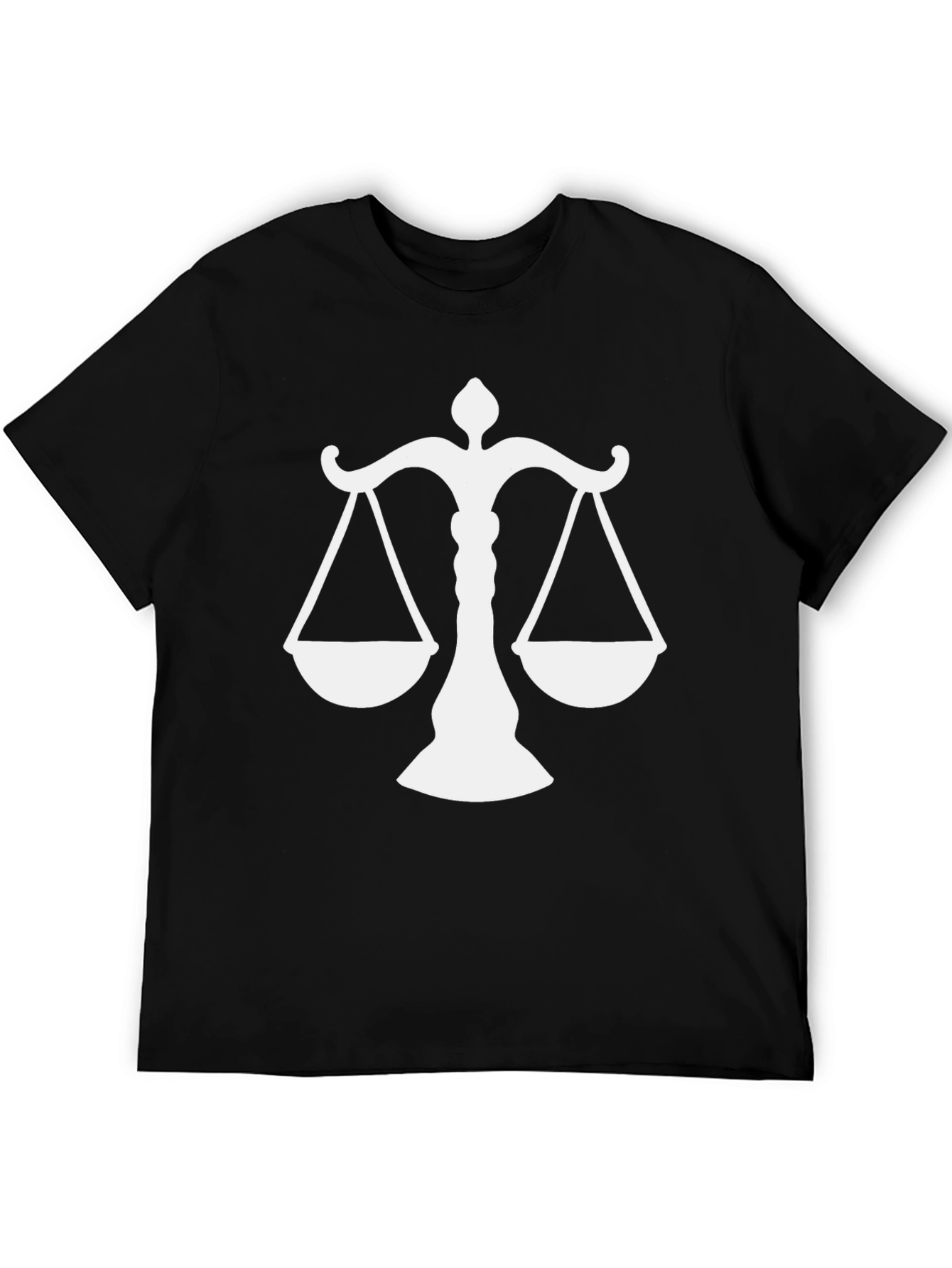 Scales of Justice Graphic Tee - Black