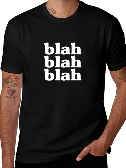 Blah Blah Blah Graphic T-Shirt - Black