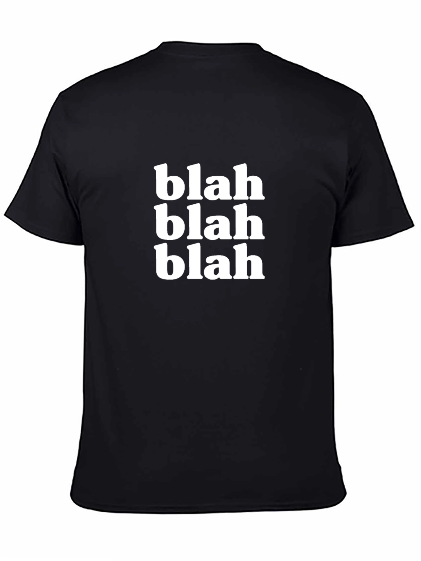 Blah Blah Blah Graphic T-Shirt - Black