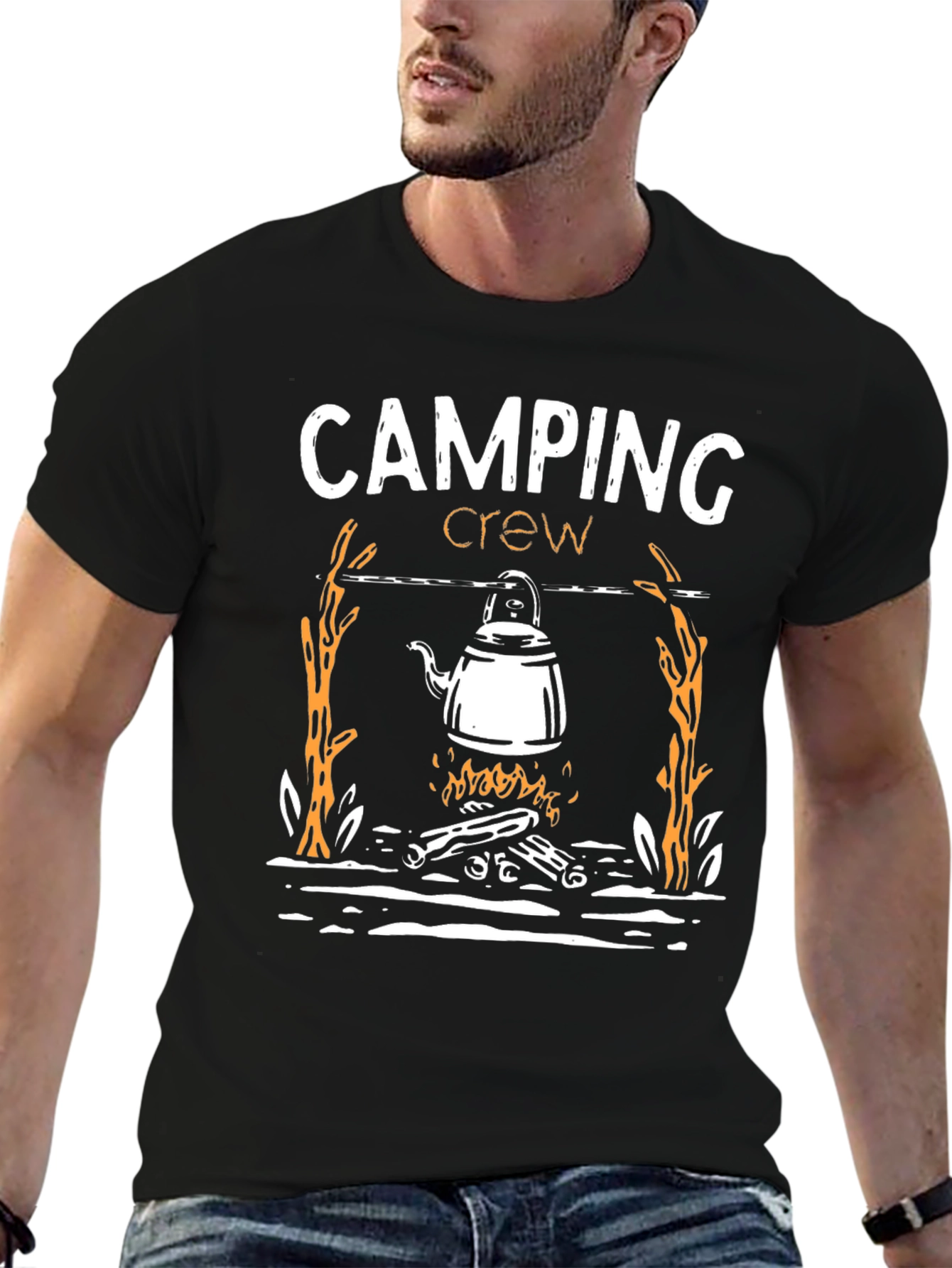 Camping Crew Graphic Tee - Adventure Ready!