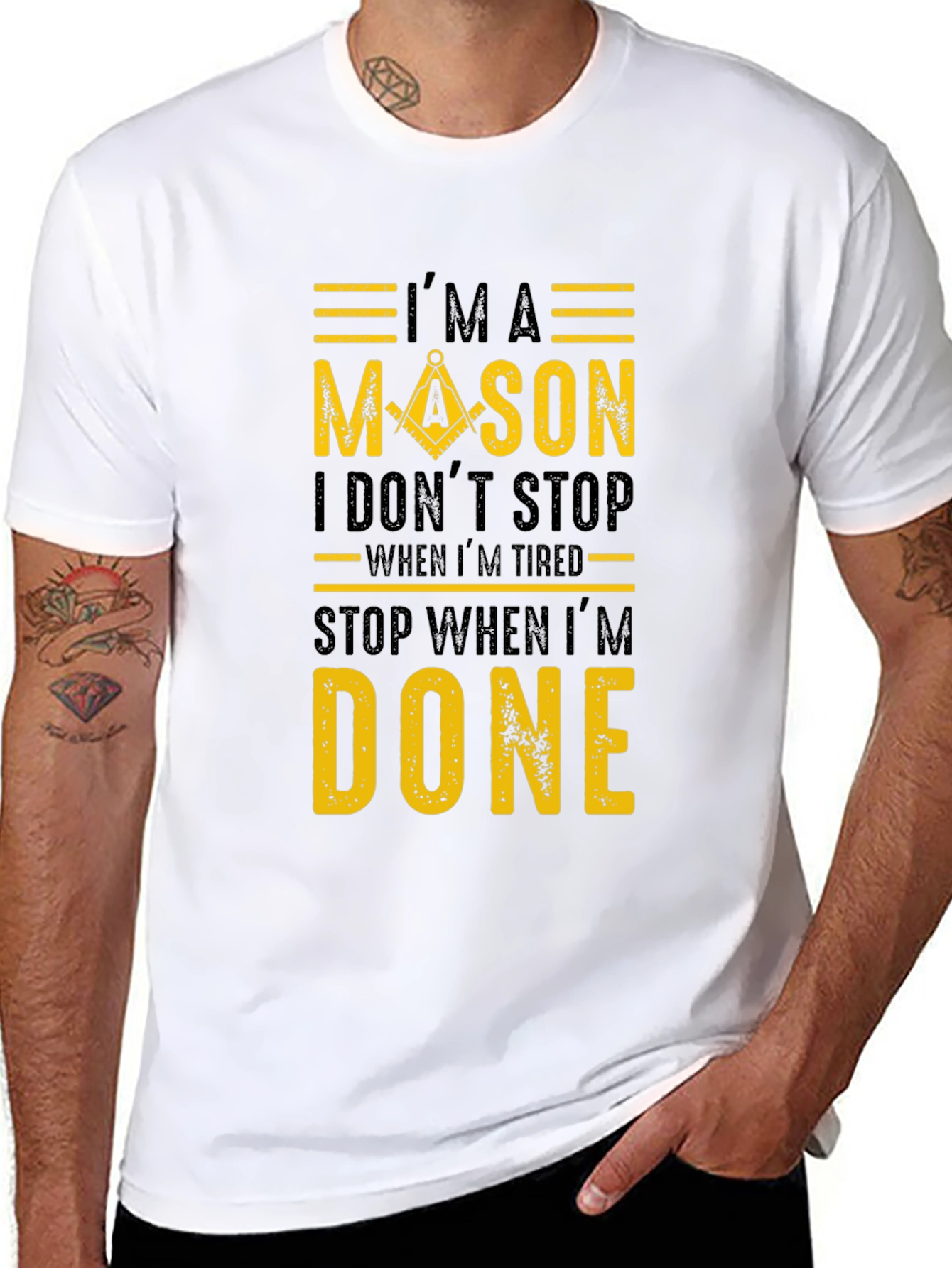 Im A Mason T-Shirt Masonic Tee Square and Compasses