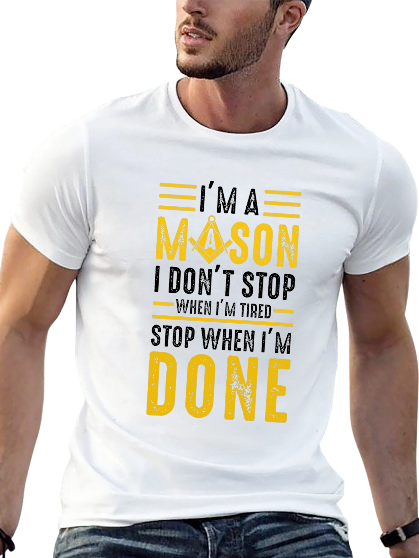 Im A Mason T-Shirt Masonic Tee Square and Compasses