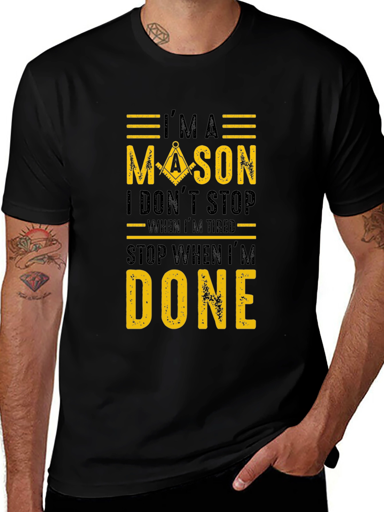 Im A Mason T-Shirt Masonic Tee Square and Compasses
