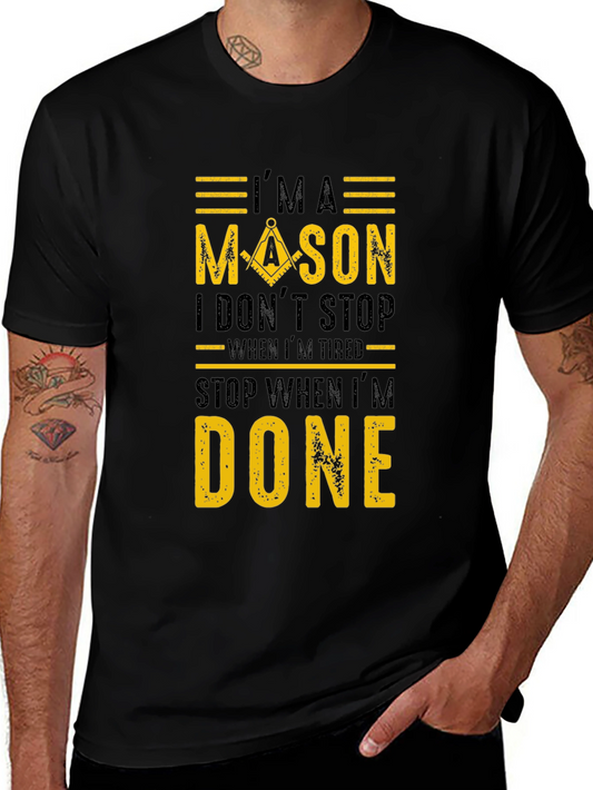 Im A Mason T-Shirt Masonic Tee Square and Compasses