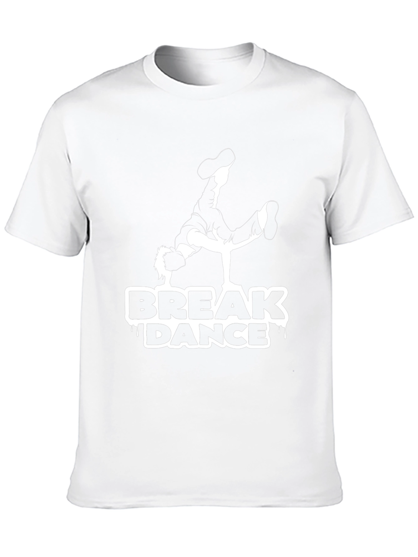 Break Dance Graphic Tee - Black Cotton Shirt