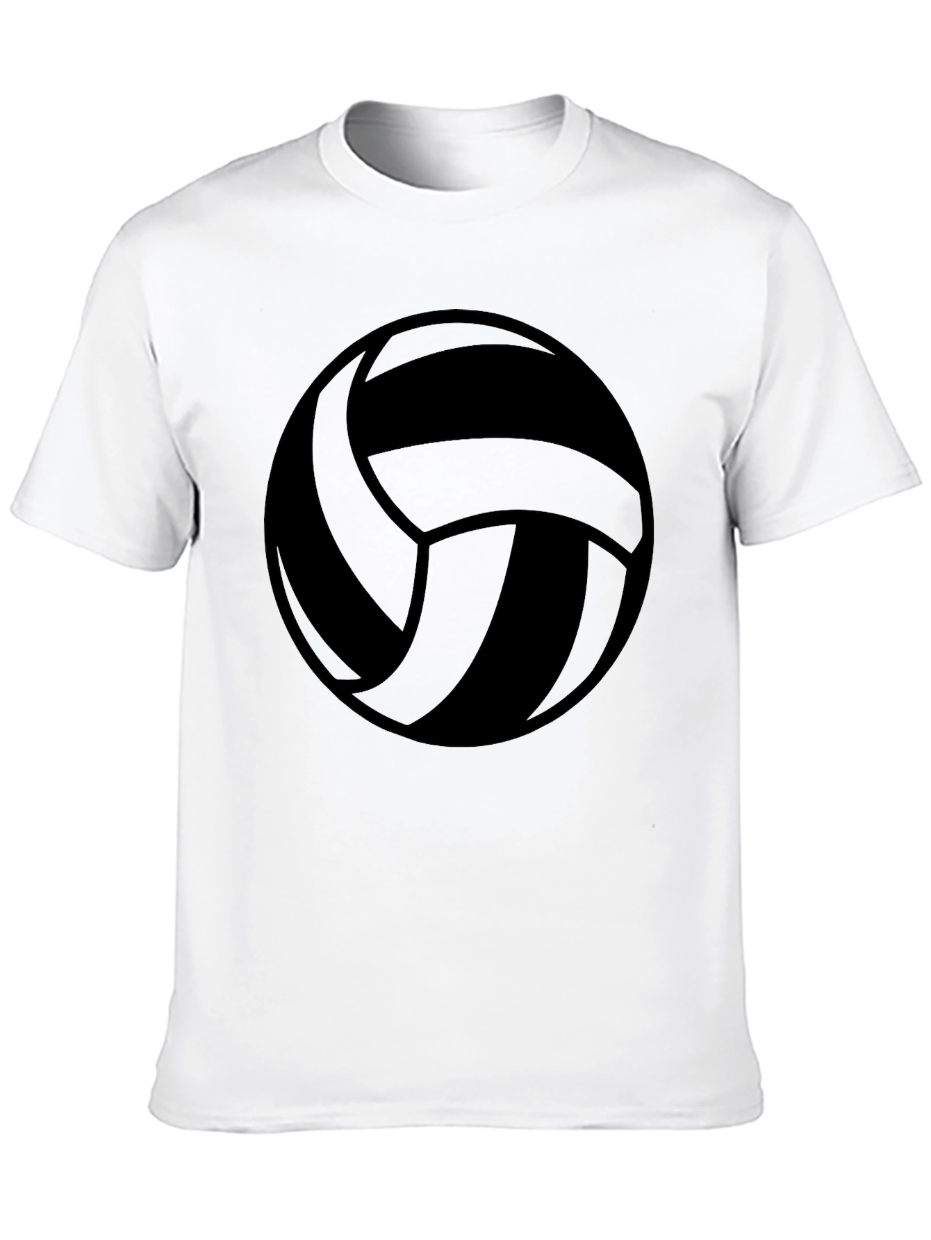 Volleyball Graphic Tee - Sporty Black T-Shirt