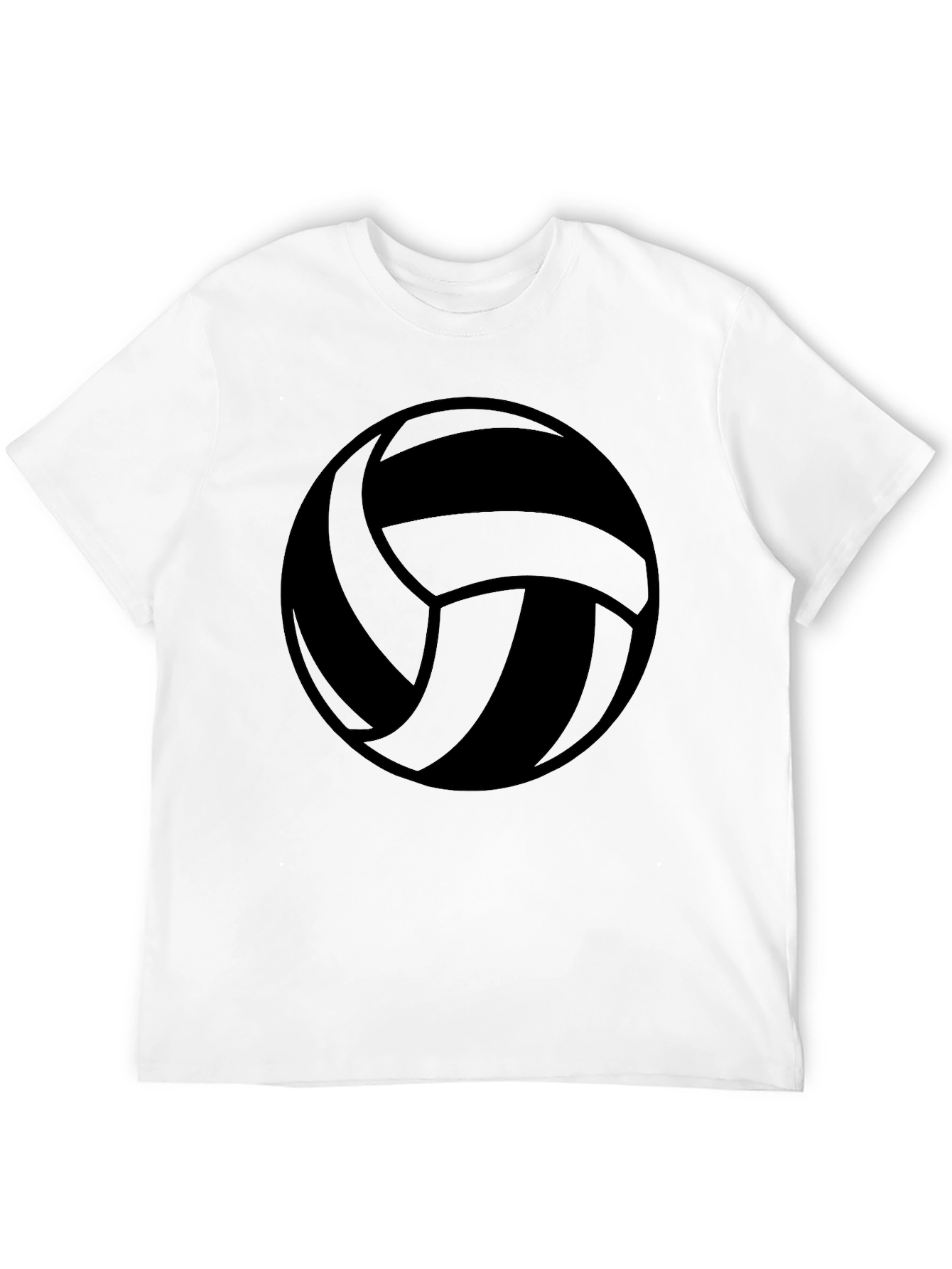 Volleyball Graphic Tee - Sporty Black T-Shirt