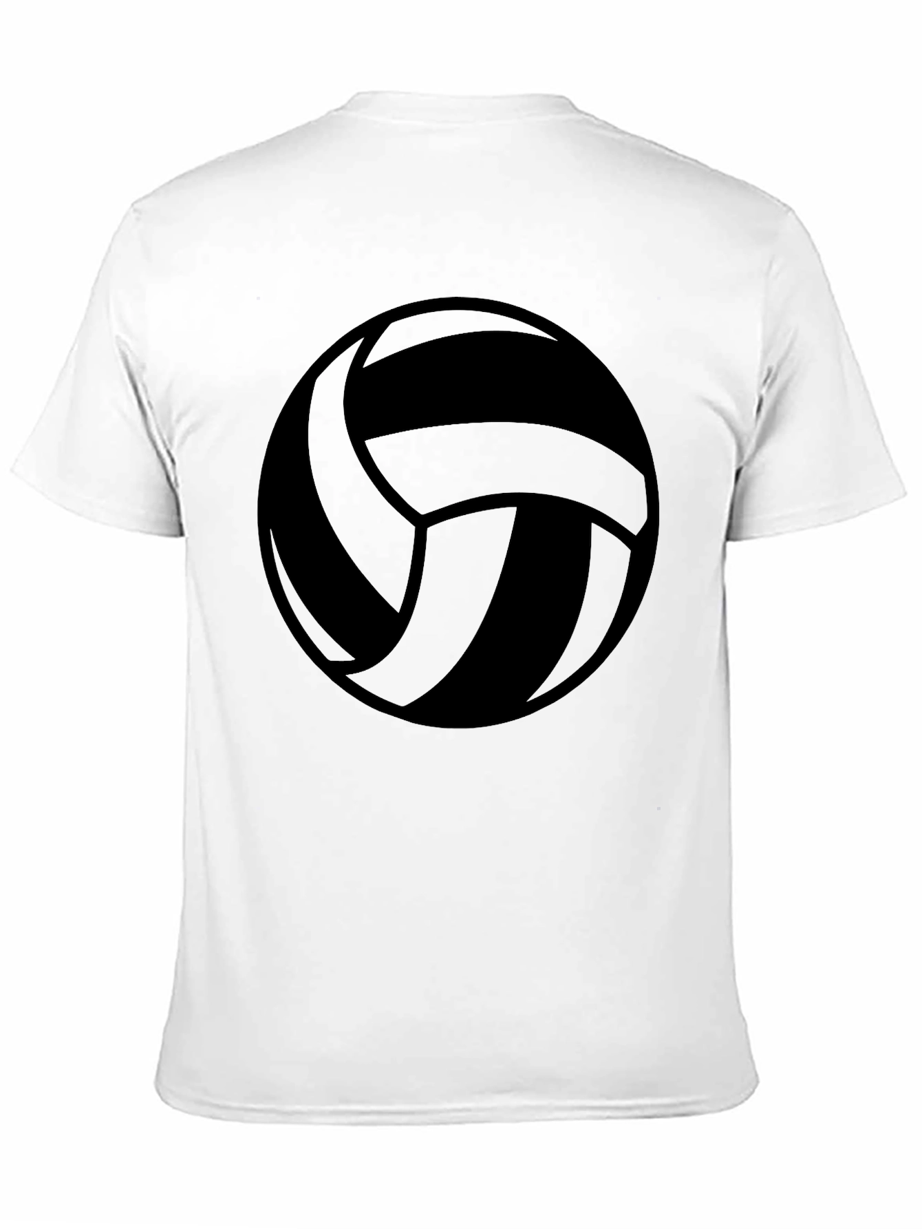 Volleyball Graphic Tee - Sporty Black T-Shirt