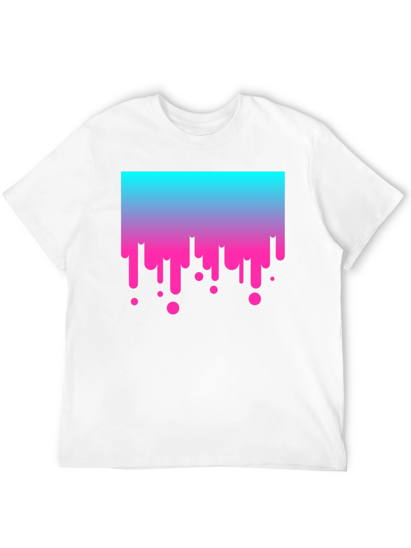 Gradient Drip Graphic Tee - Modern Streetwear