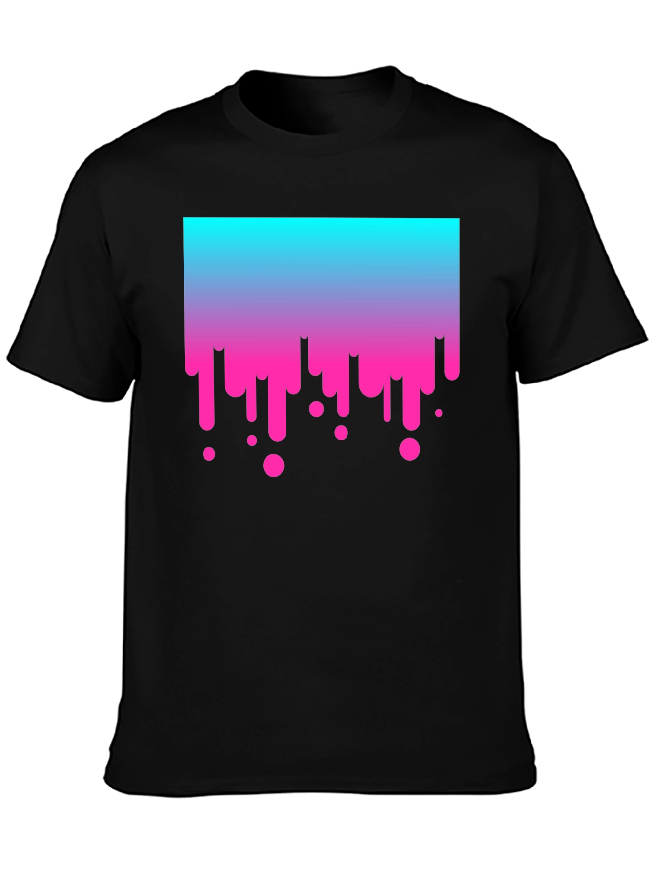 Gradient Drip Graphic Tee - Modern Streetwear