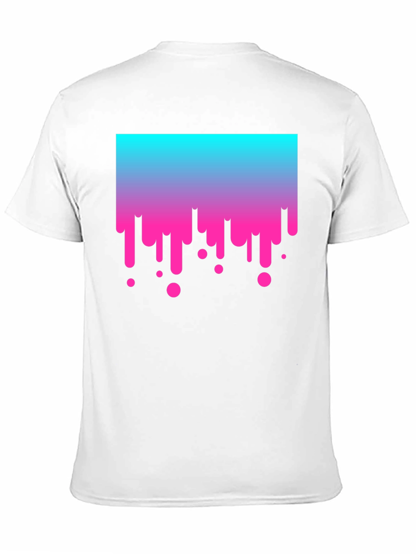 Gradient Drip Graphic Tee - Modern Streetwear