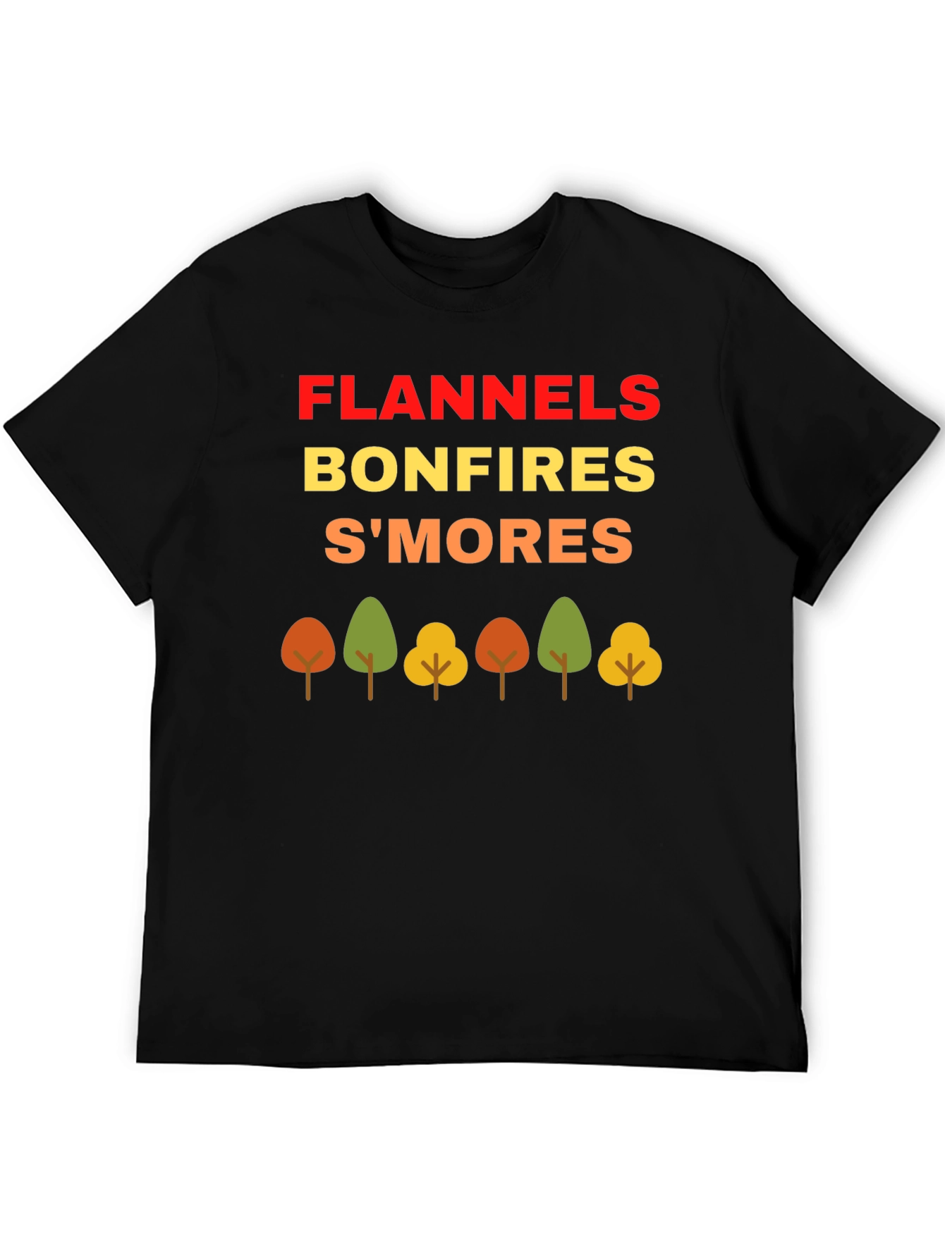 Fall Flannels Bonfires Smores T-Shirt