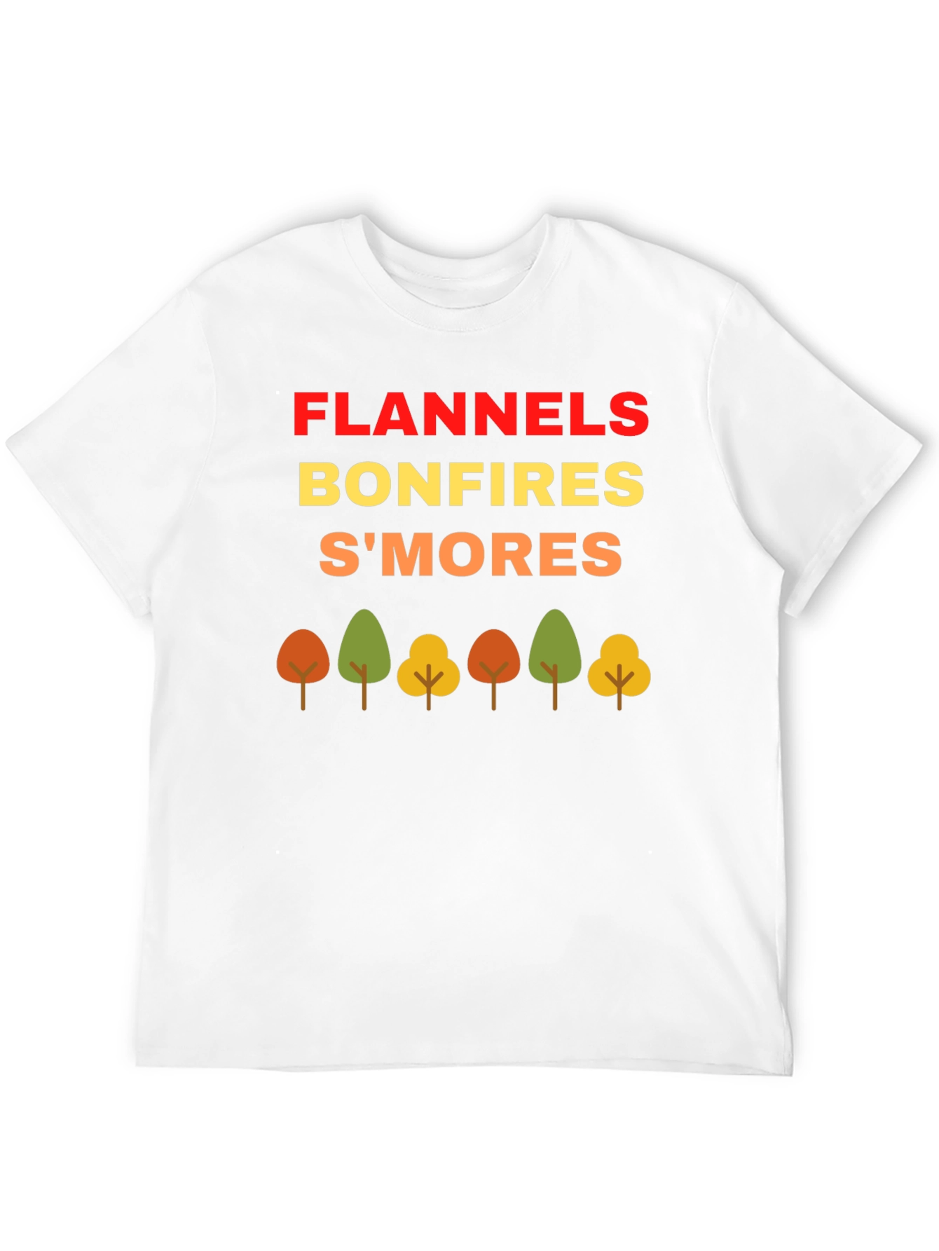 Fall Flannels Bonfires Smores T-Shirt