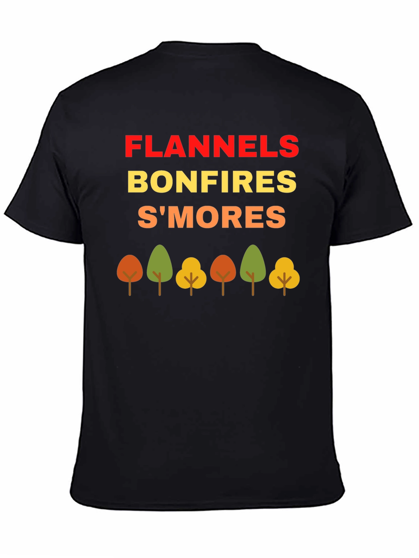 Fall Flannels Bonfires Smores T-Shirt