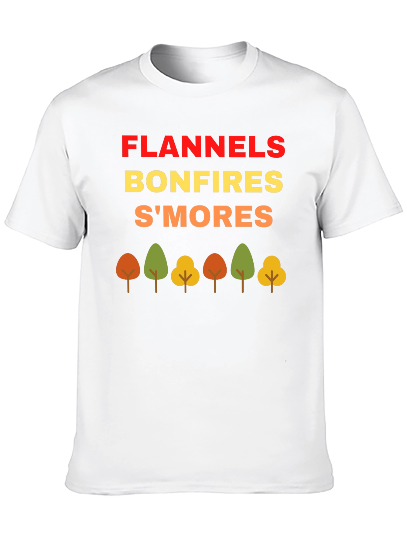 Fall Flannels Bonfires Smores T-Shirt