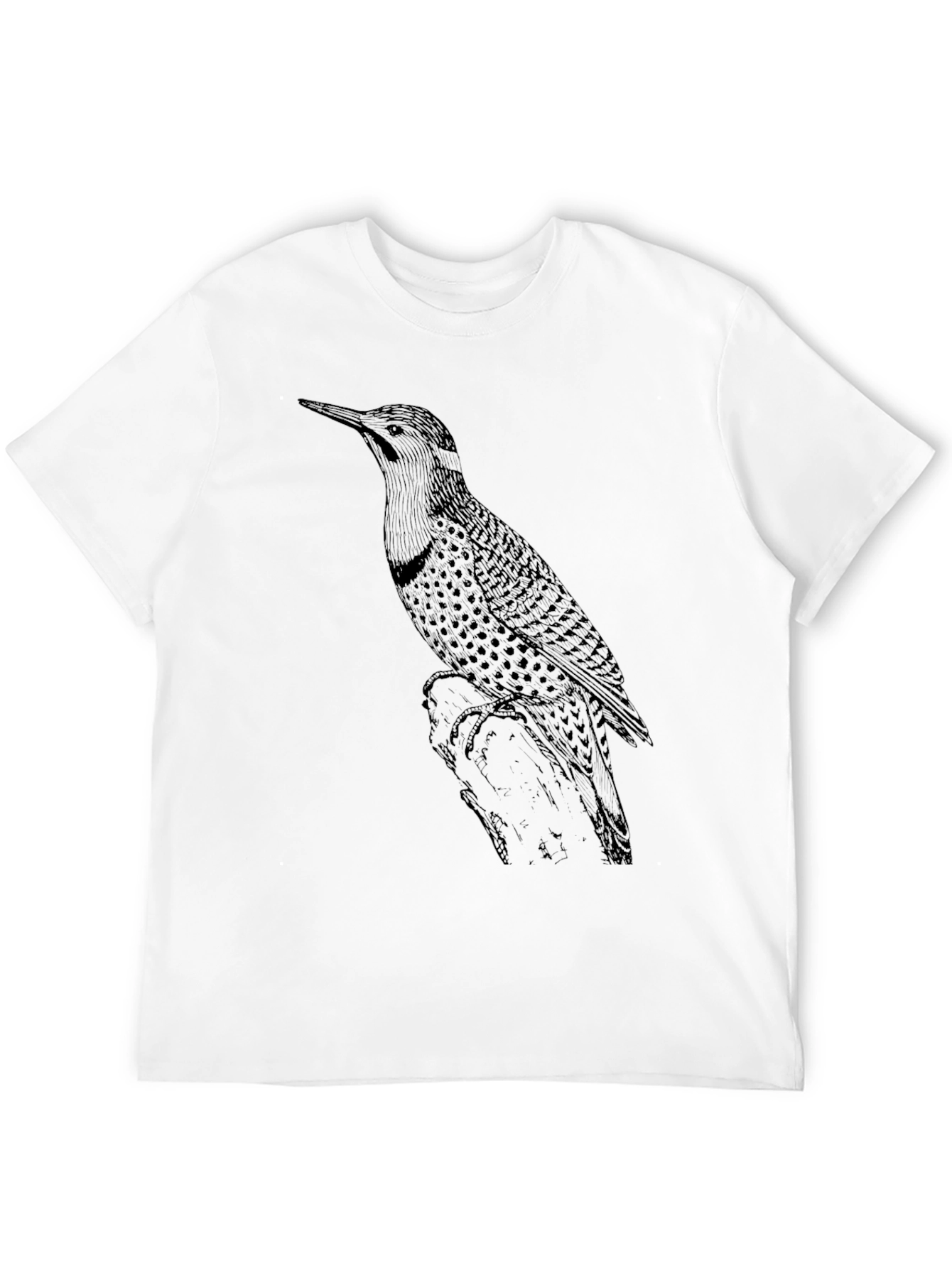 Black Bird Print Graphic Tee