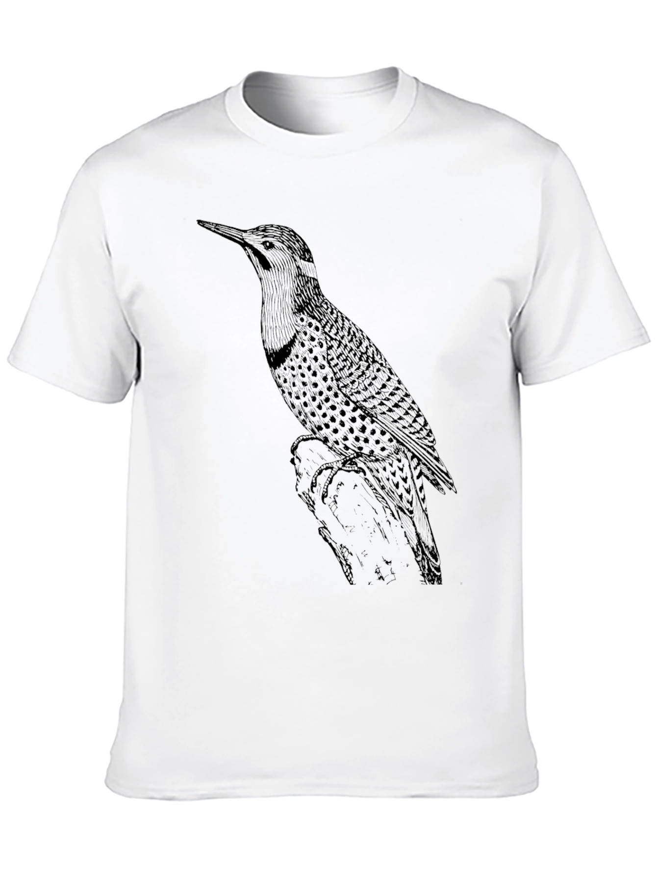 Black Bird Print Graphic Tee