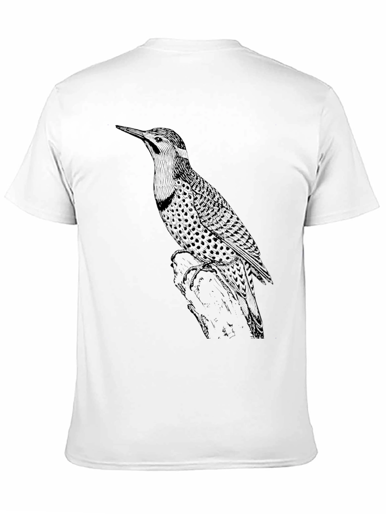 Black Bird Print Graphic Tee