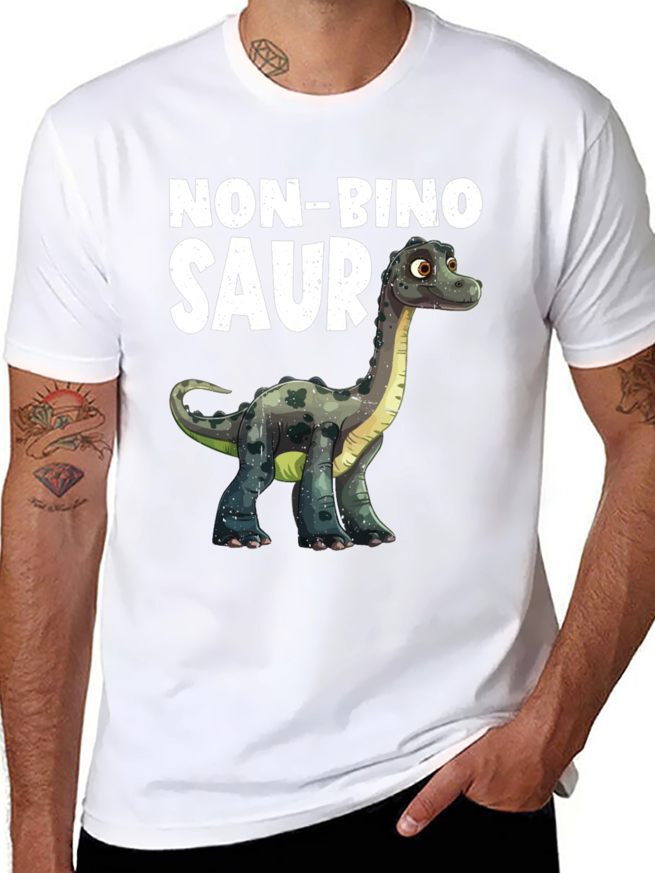 Non-Bino Saur T-Shirt Dinosaur Tee