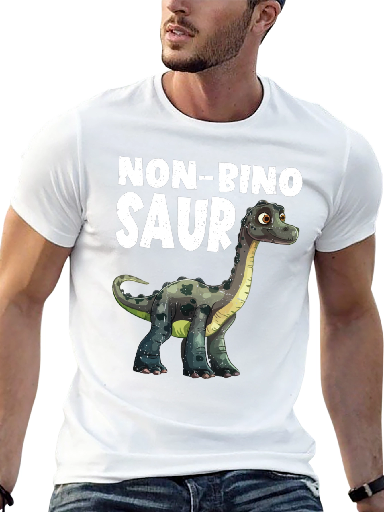 Non-Bino Saur T-Shirt Dinosaur Tee