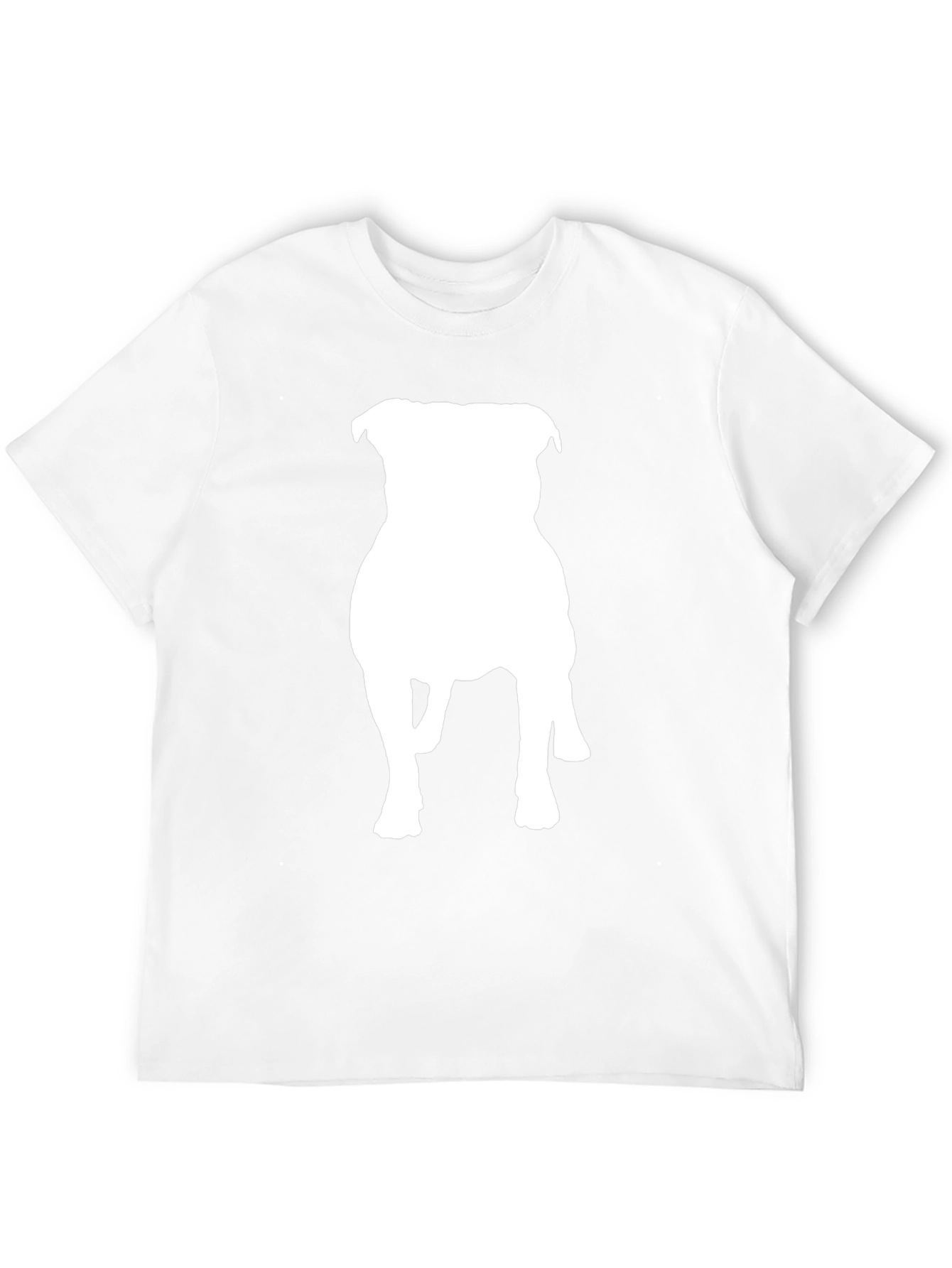 Dog Silhouette Graphic Tee - Black