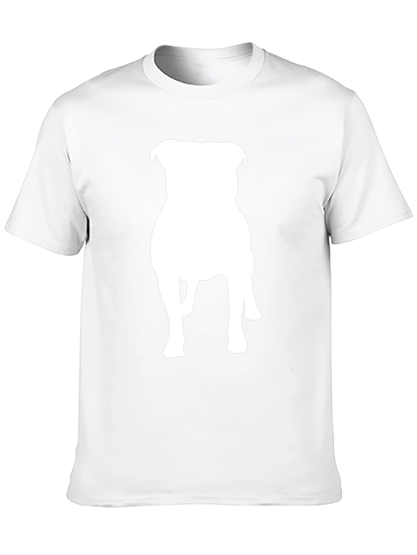 Dog Silhouette Graphic Tee - Black
