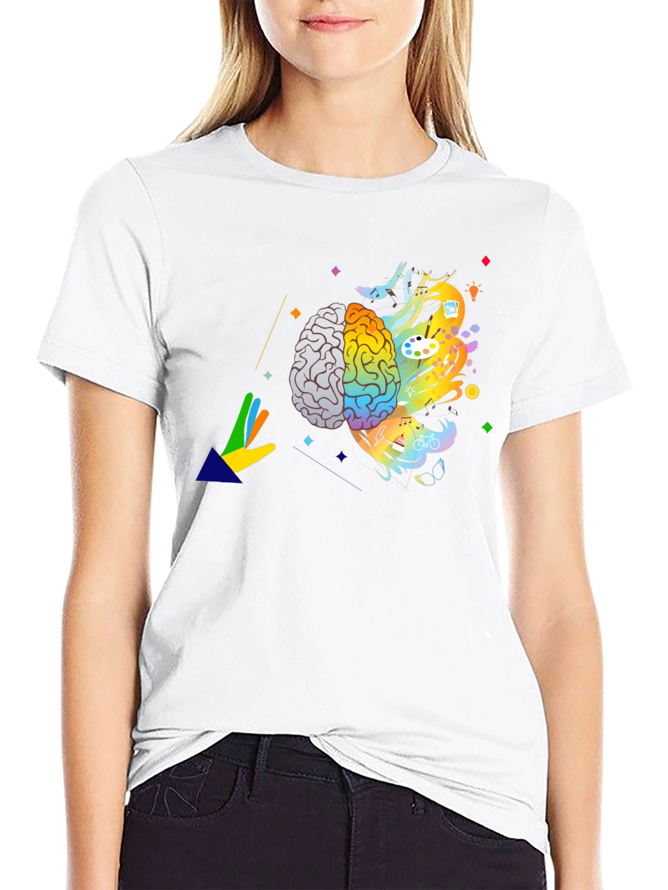 Creative Brain T-Shirt - Artistic Mindset Tee