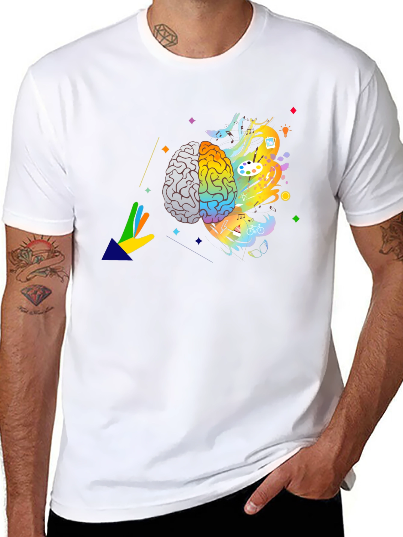 Creative Brain T-Shirt - Artistic Mindset Tee