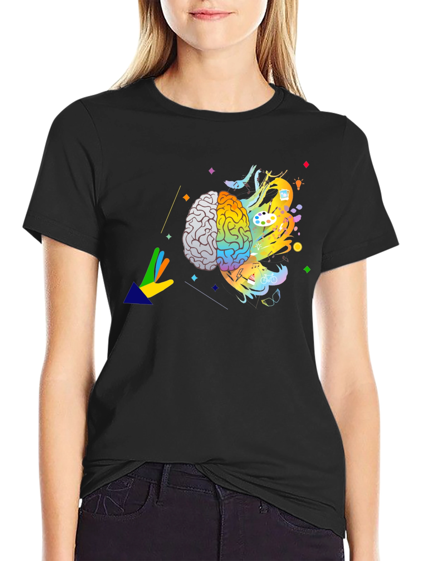 Creative Brain T-Shirt - Artistic Mindset Tee