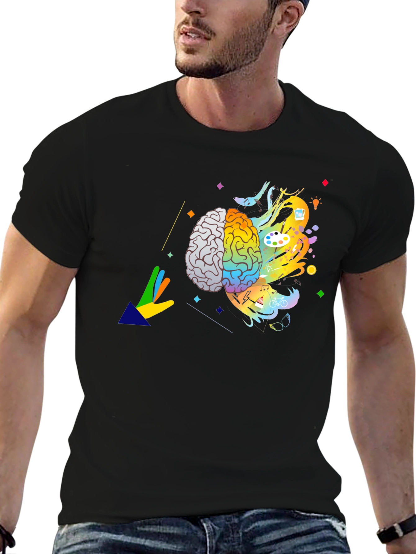 Creative Brain T-Shirt - Artistic Mindset Tee