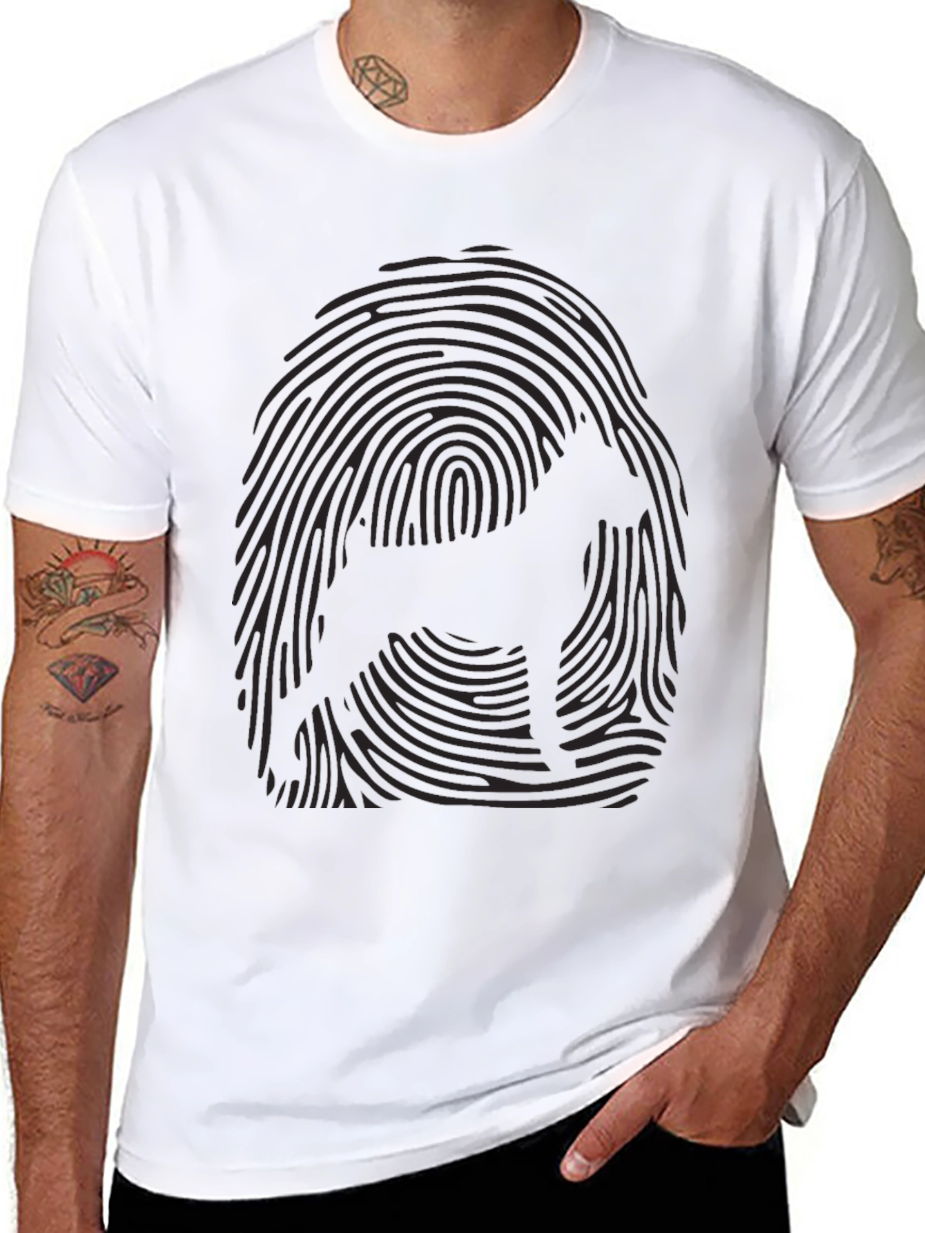 Sasquatch Fingerprint T-Shirt - Cryptozoology Graphic Tee