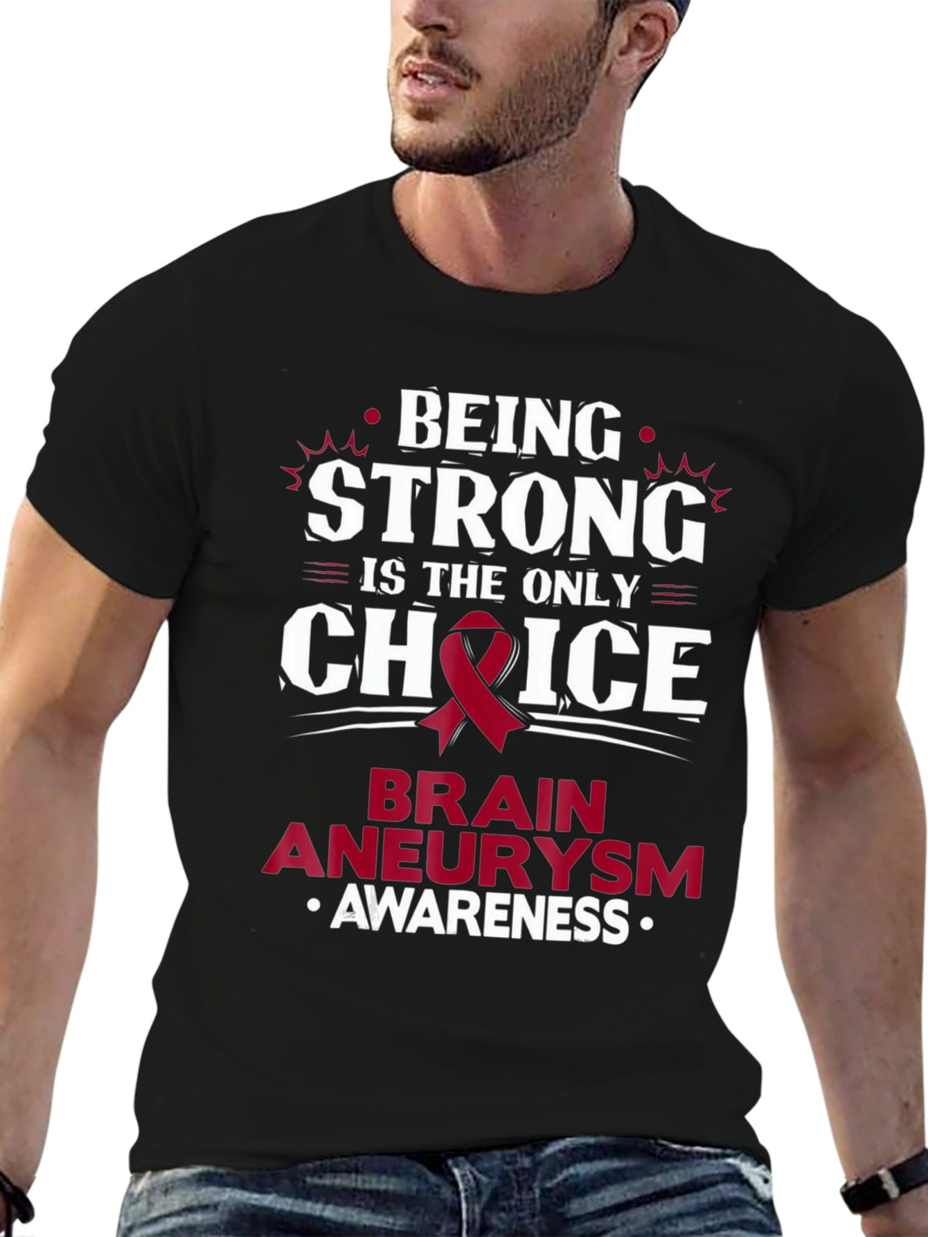 Brain Aneurysm Awareness T-Shirt - Being Strong Choice