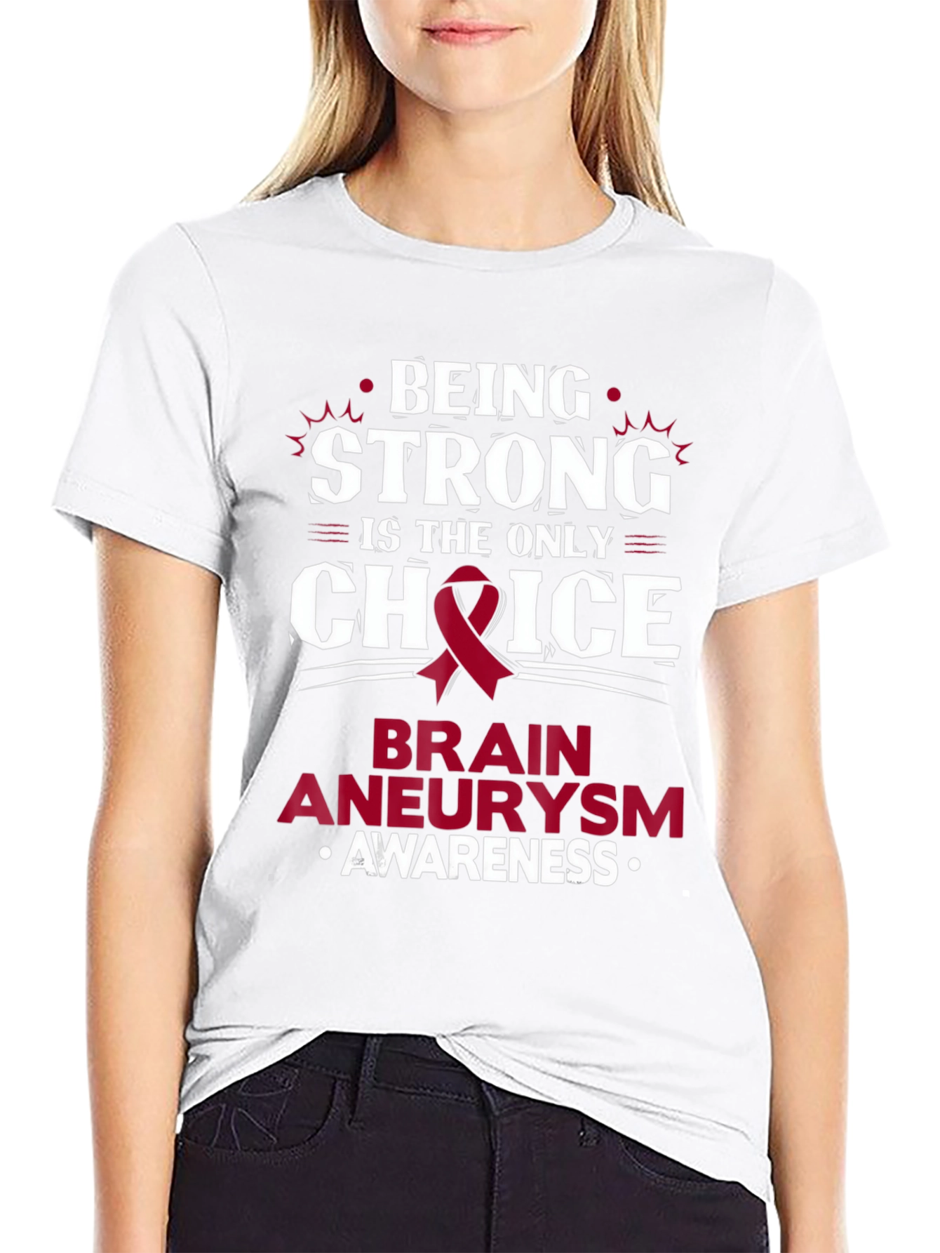 Brain Aneurysm Awareness T-Shirt - Being Strong Choice