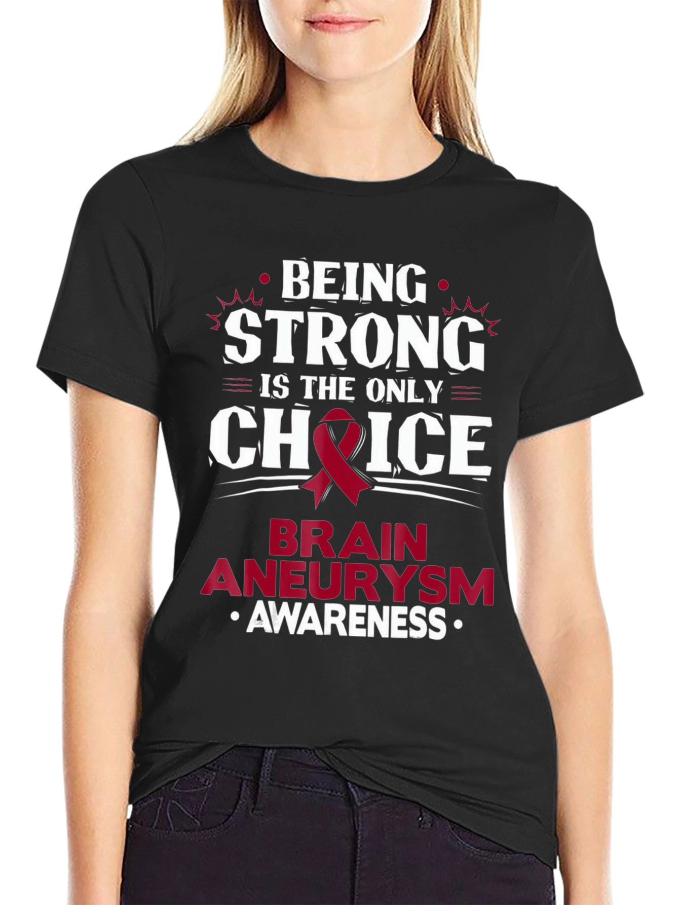 Brain Aneurysm Awareness T-Shirt - Being Strong Choice