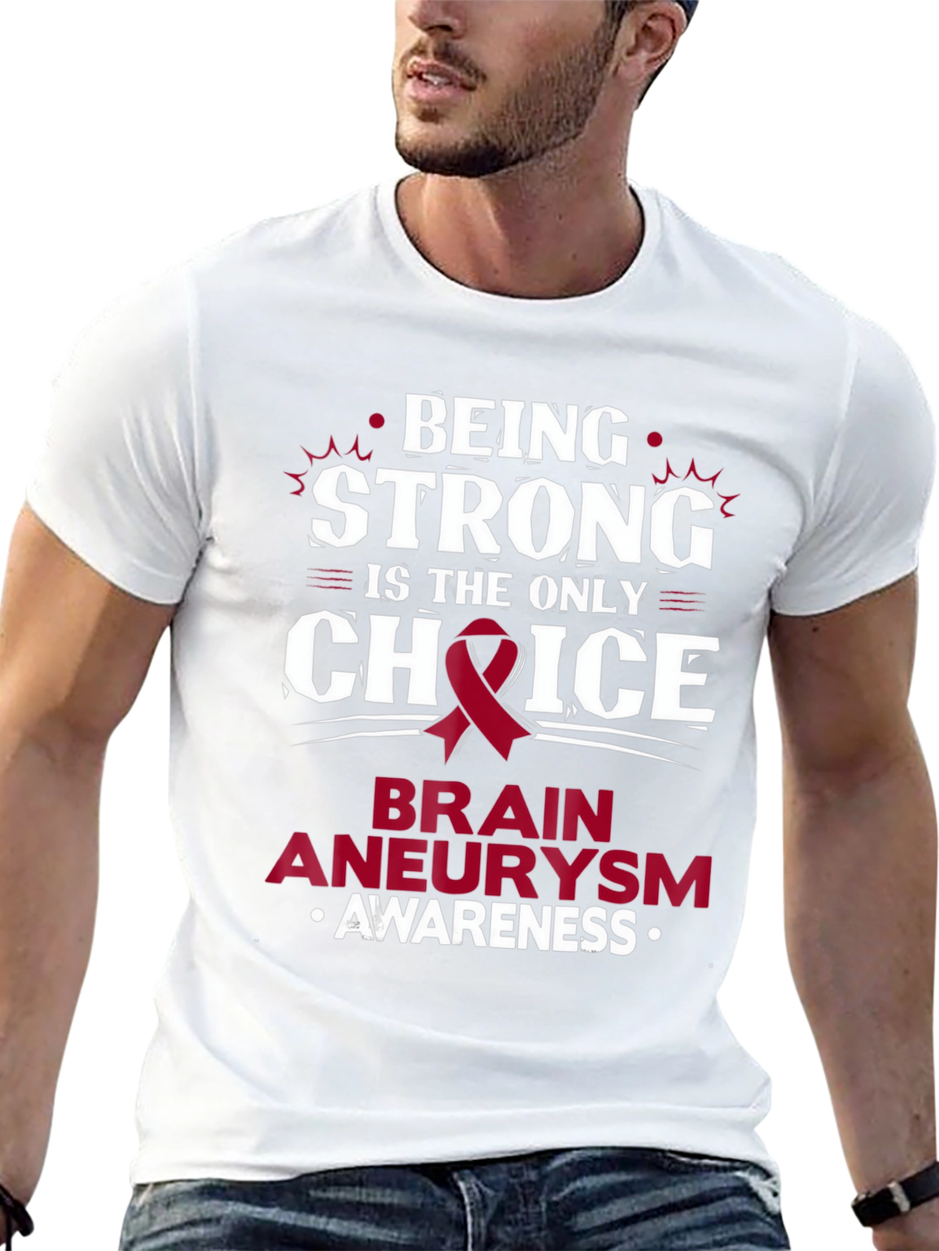Brain Aneurysm Awareness T-Shirt - Being Strong Choice