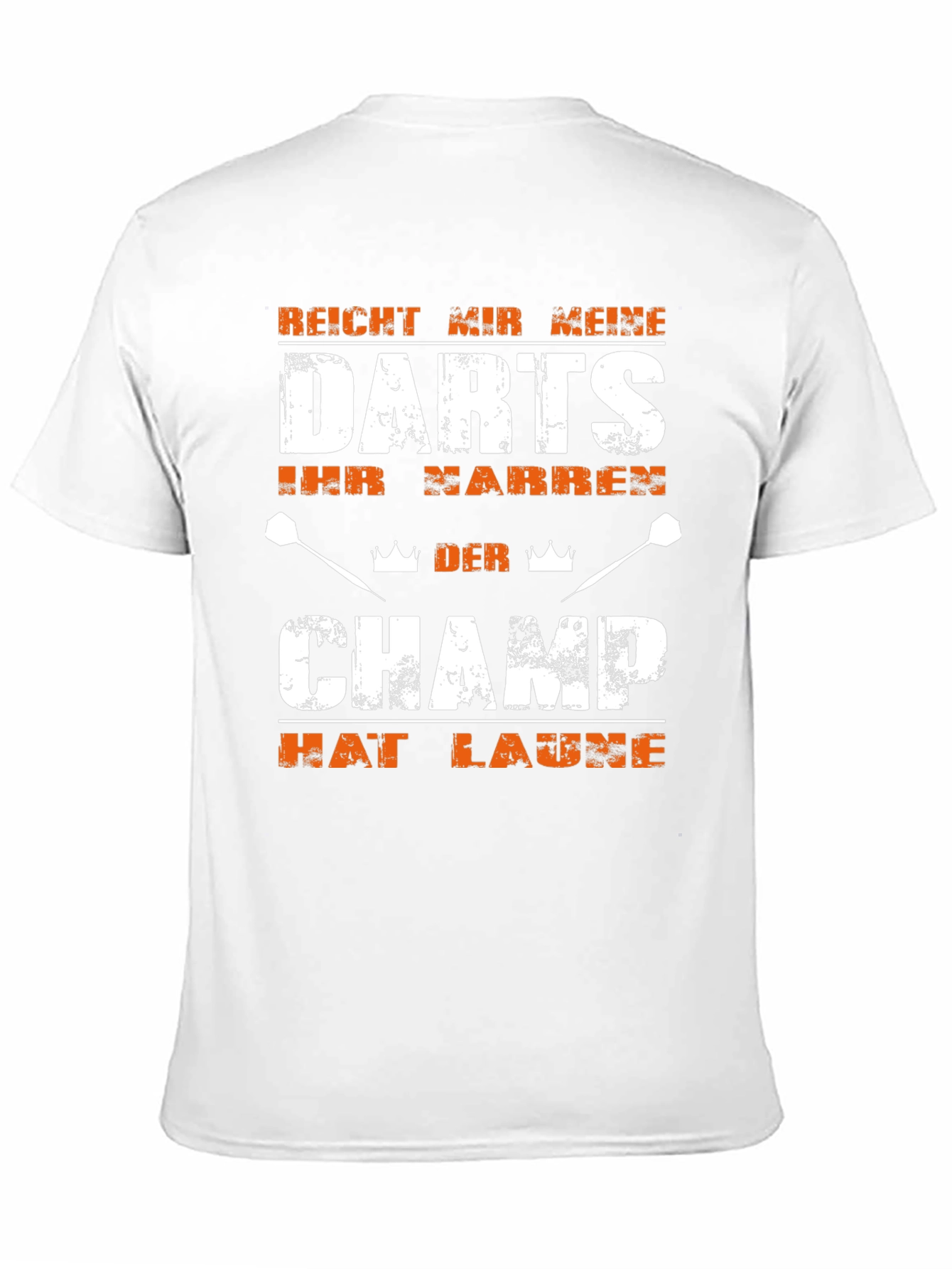 Darts Champ Funny Slogan Black T-Shirt