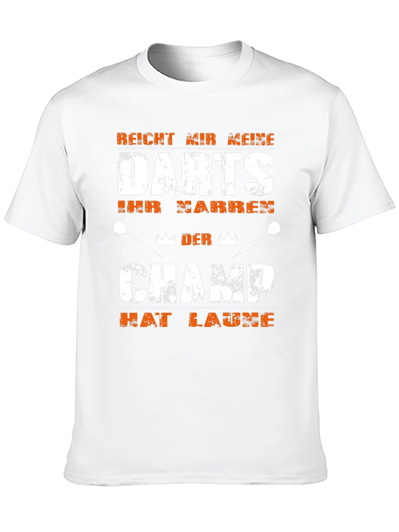 Darts Champ Funny Slogan Black T-Shirt