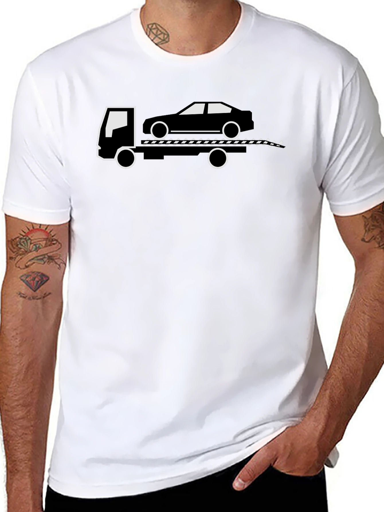 Tow Truck T-Shirt - Car Hauler Tee