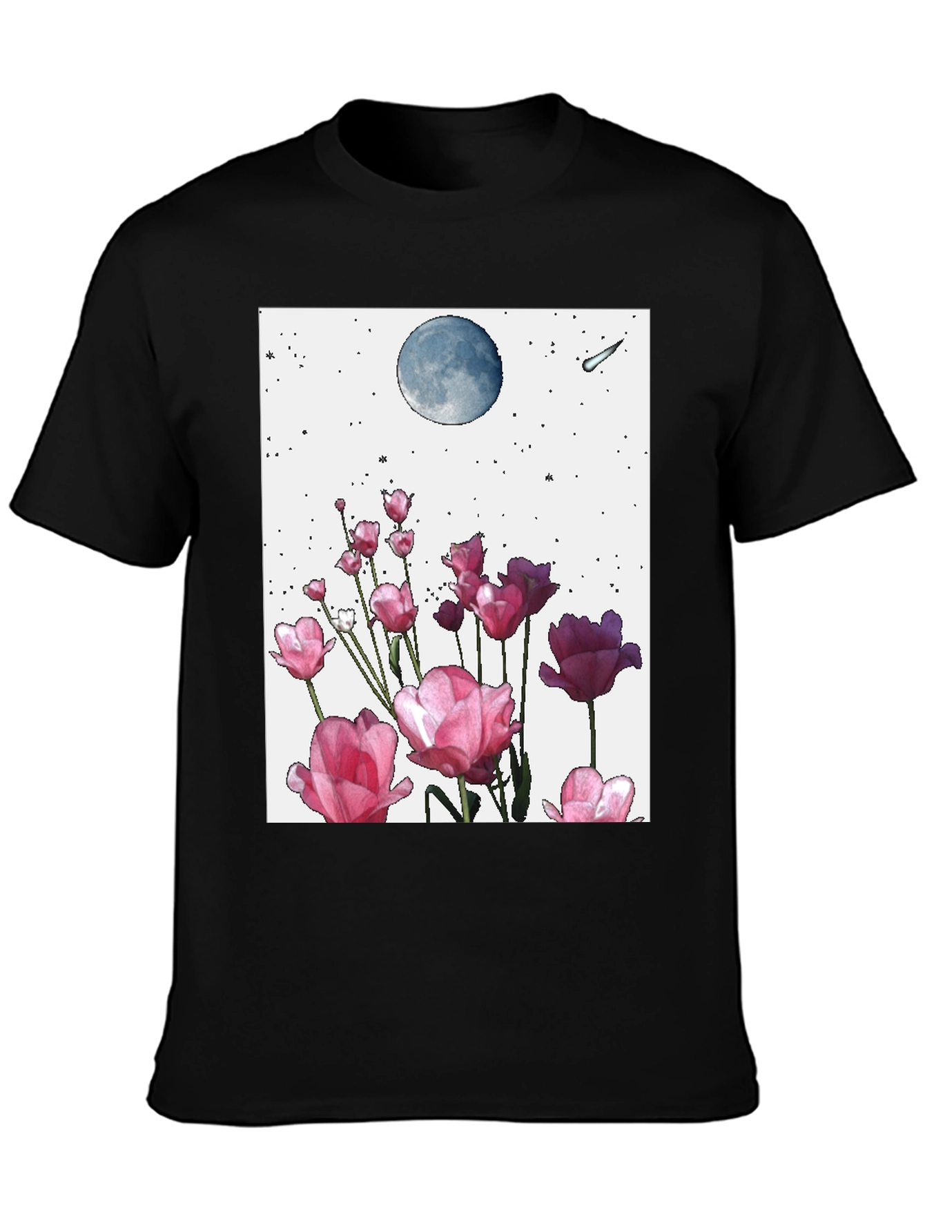 Floral Moon Graphic Tee
