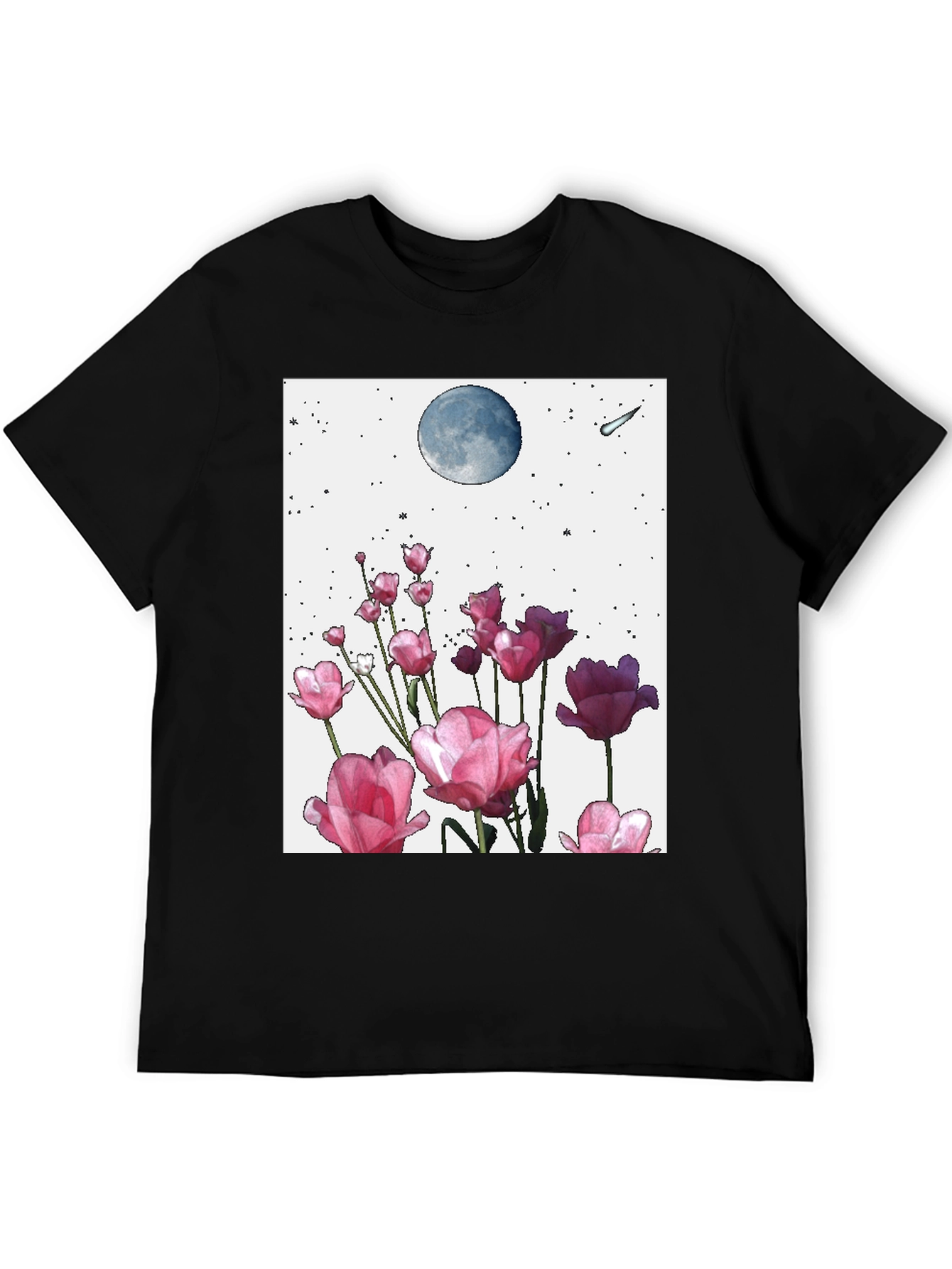 Floral Moon Graphic Tee