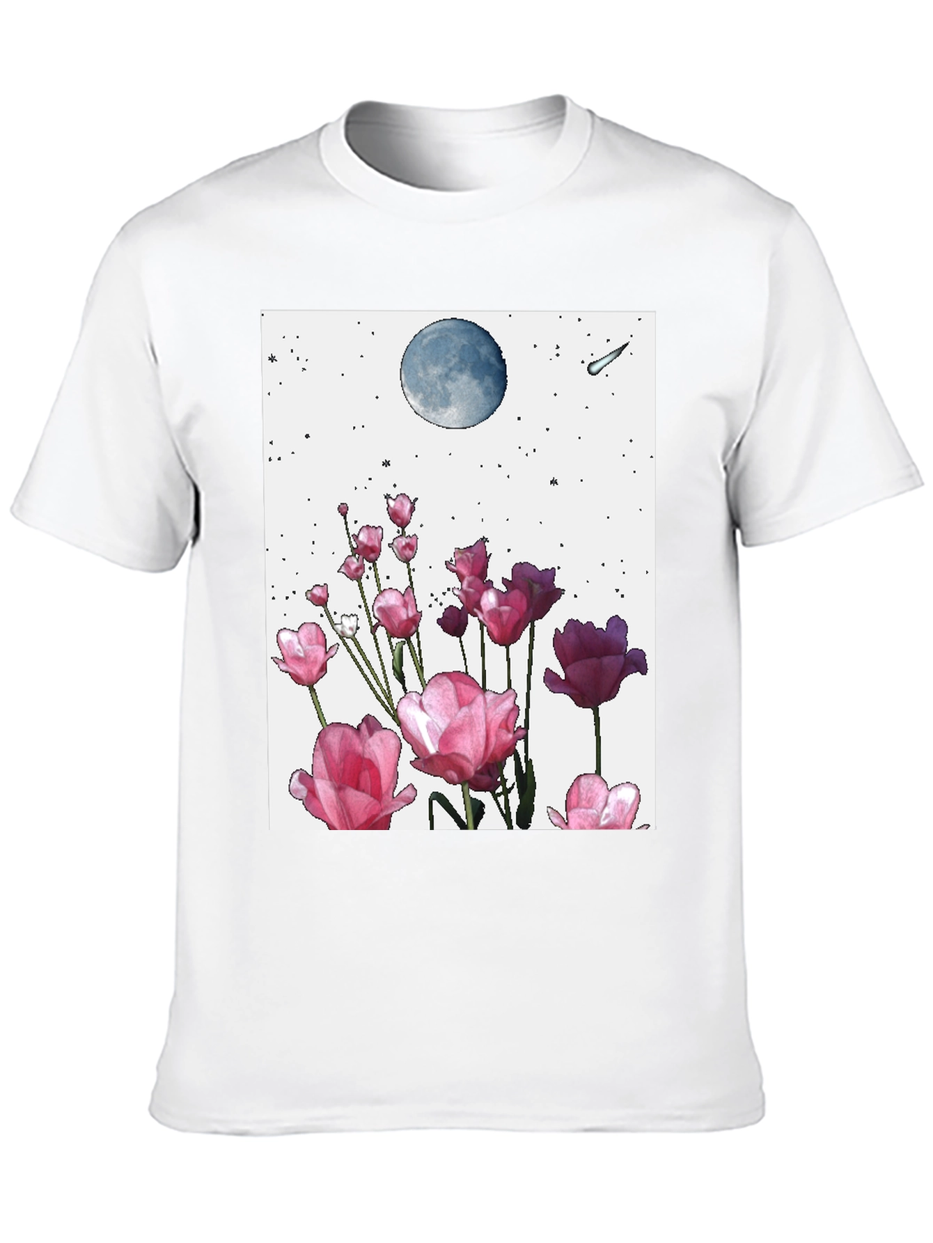Floral Moon Graphic Tee