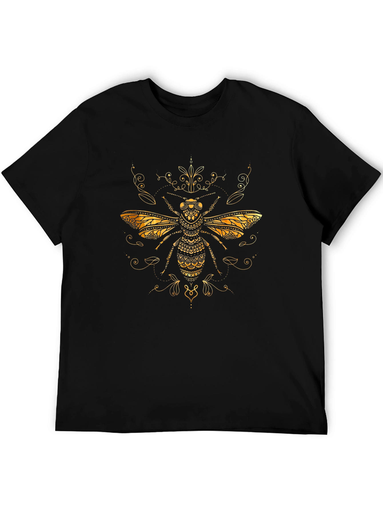 Golden Bee Graphic Tee - Stylish Insect Design