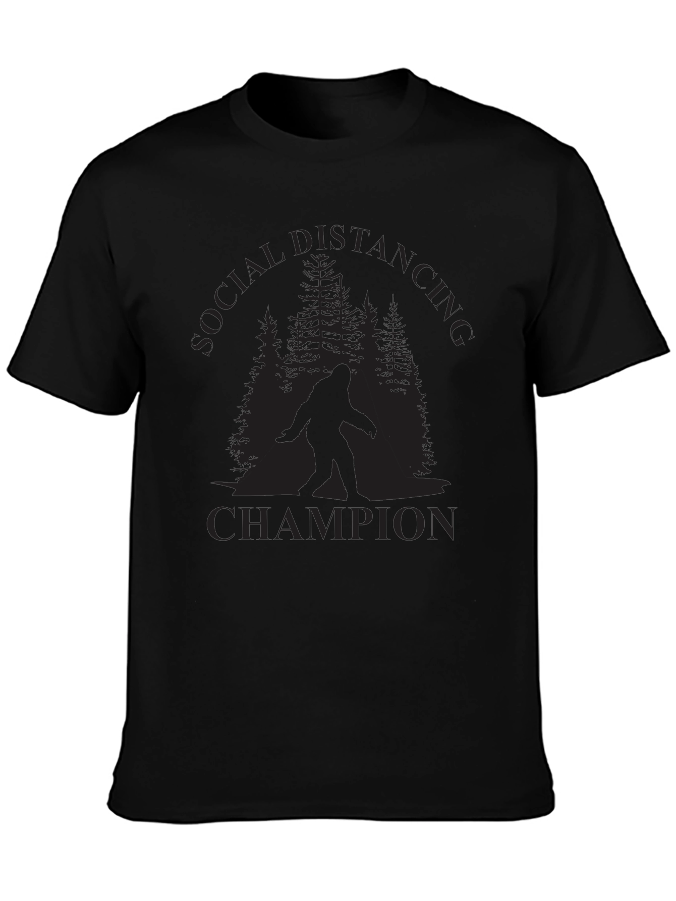 Social Distancing Champion Bigfoot T-Shirt