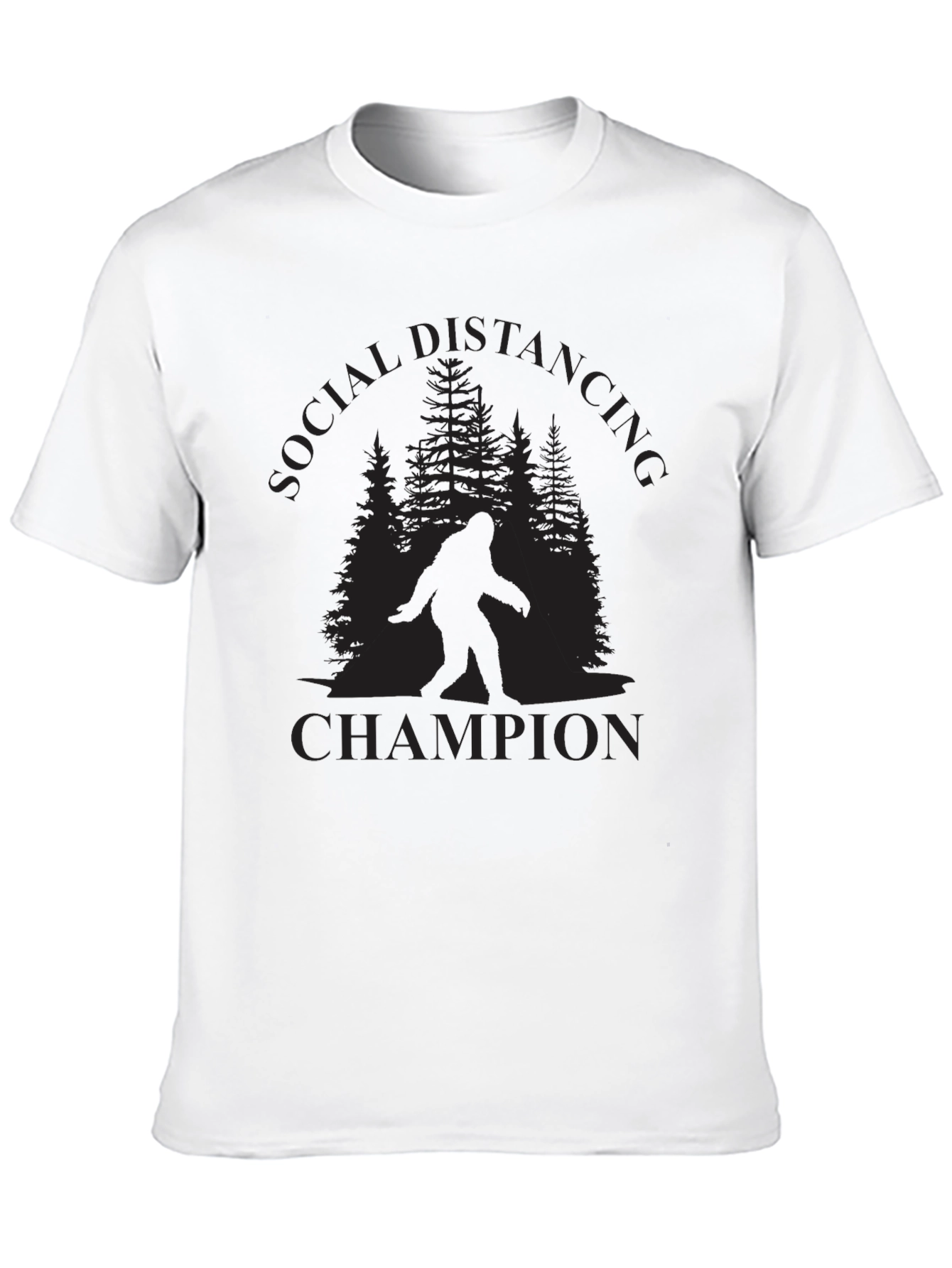 Social Distancing Champion Bigfoot T-Shirt