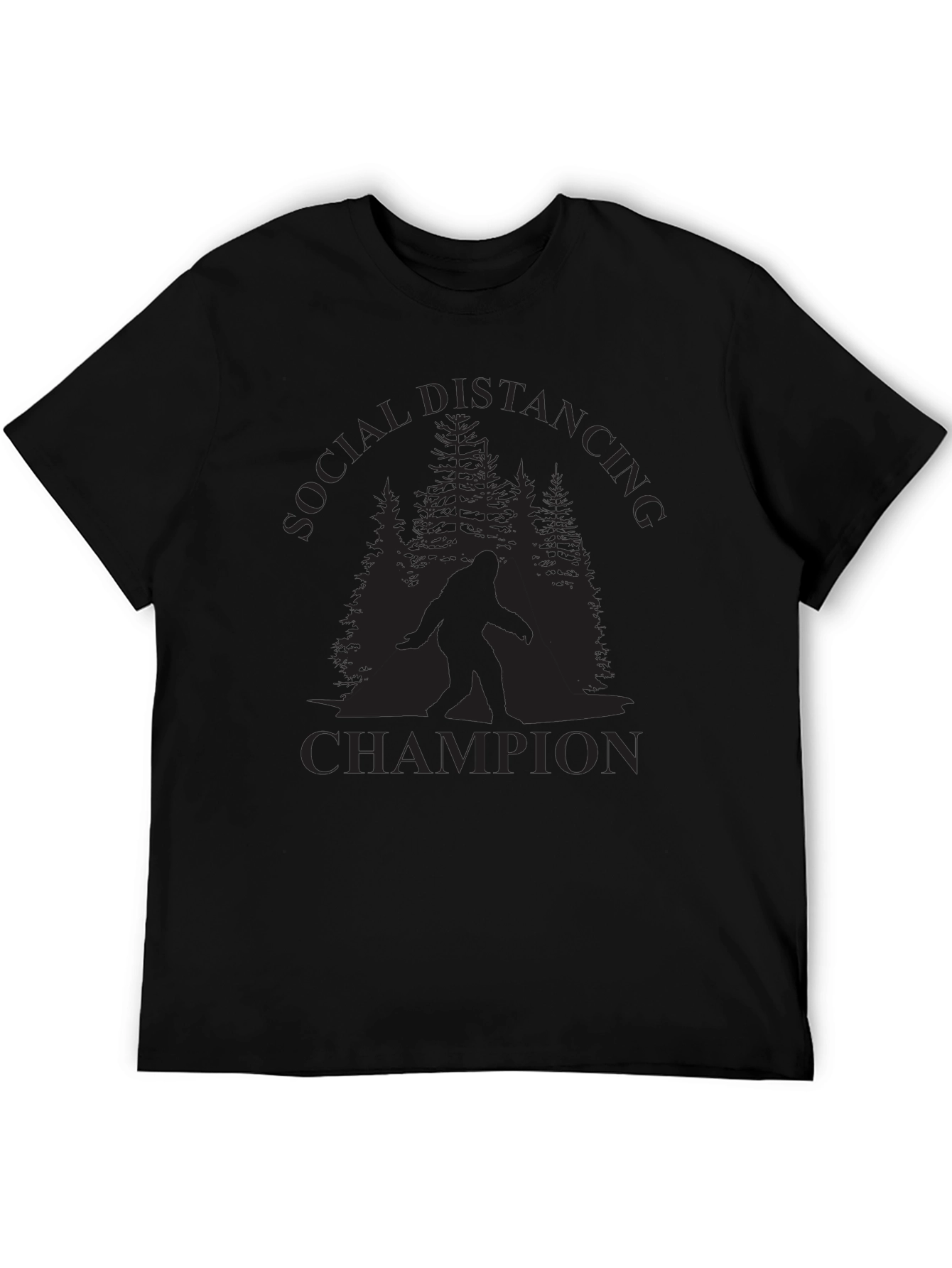 Social Distancing Champion Bigfoot T-Shirt