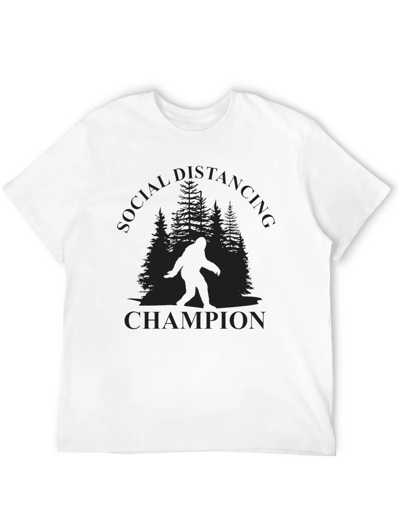 Social Distancing Champion Bigfoot T-Shirt