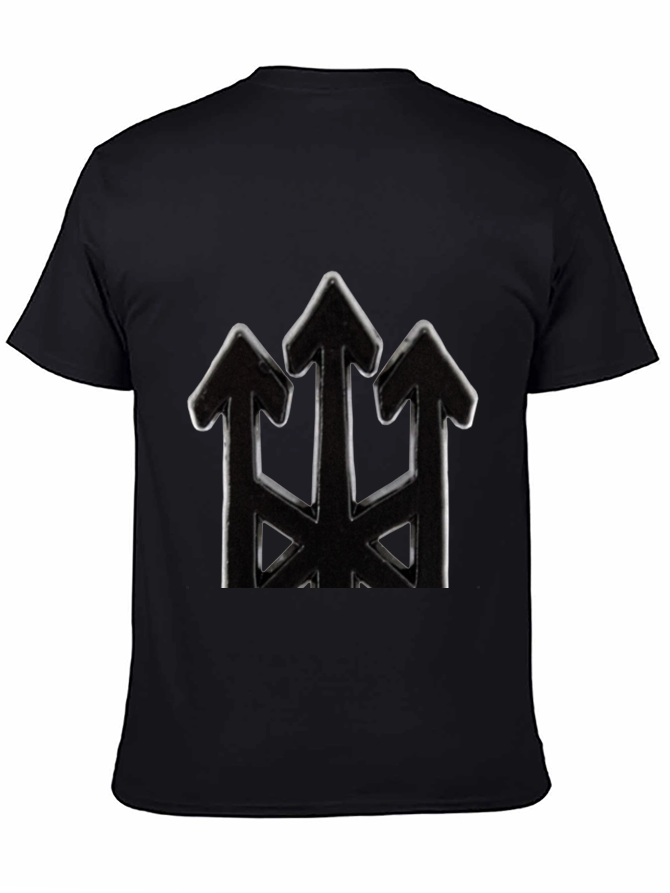 Mens Black Arrow Trident Graphic Tee