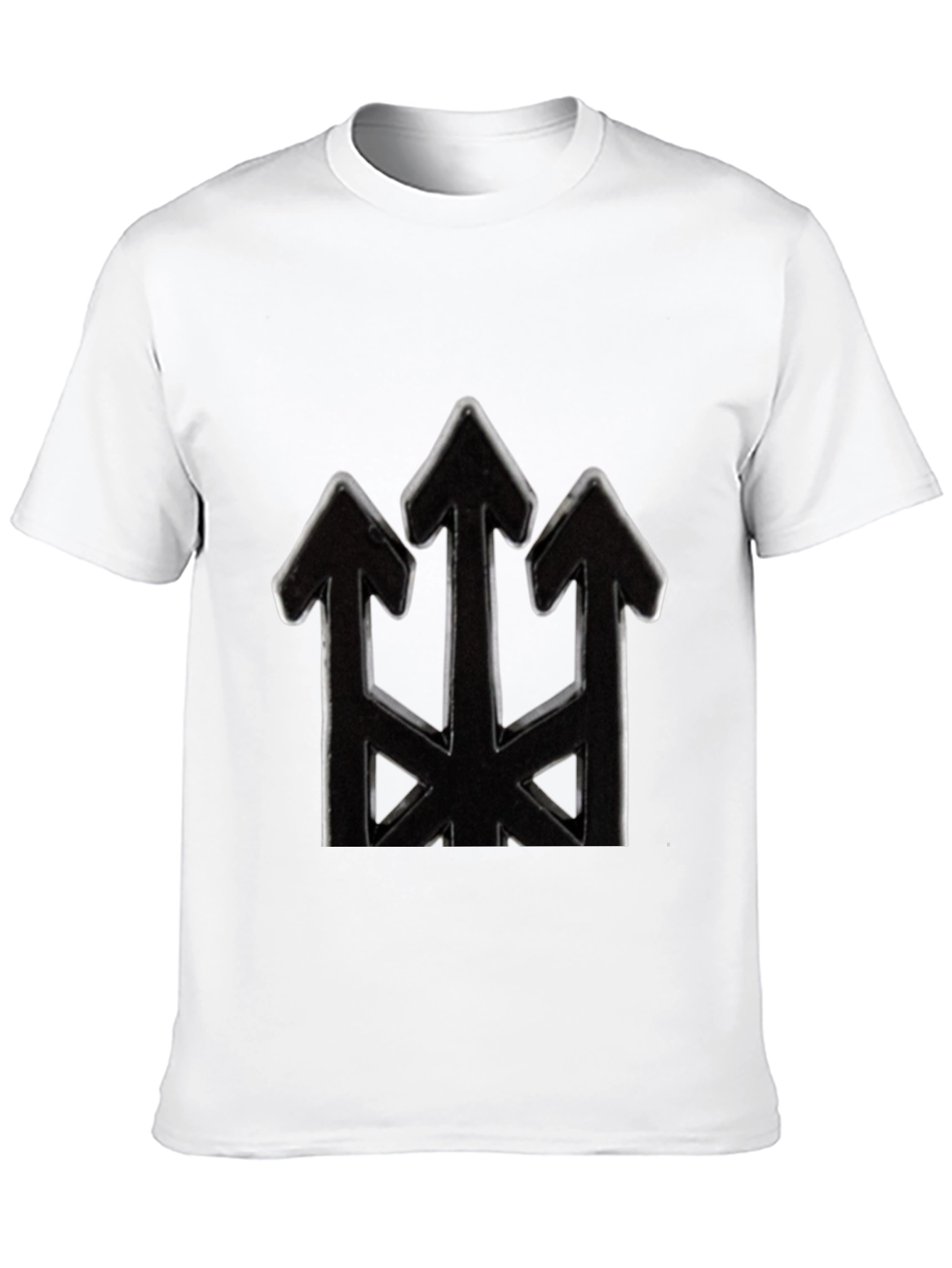 Mens Black Arrow Trident Graphic Tee