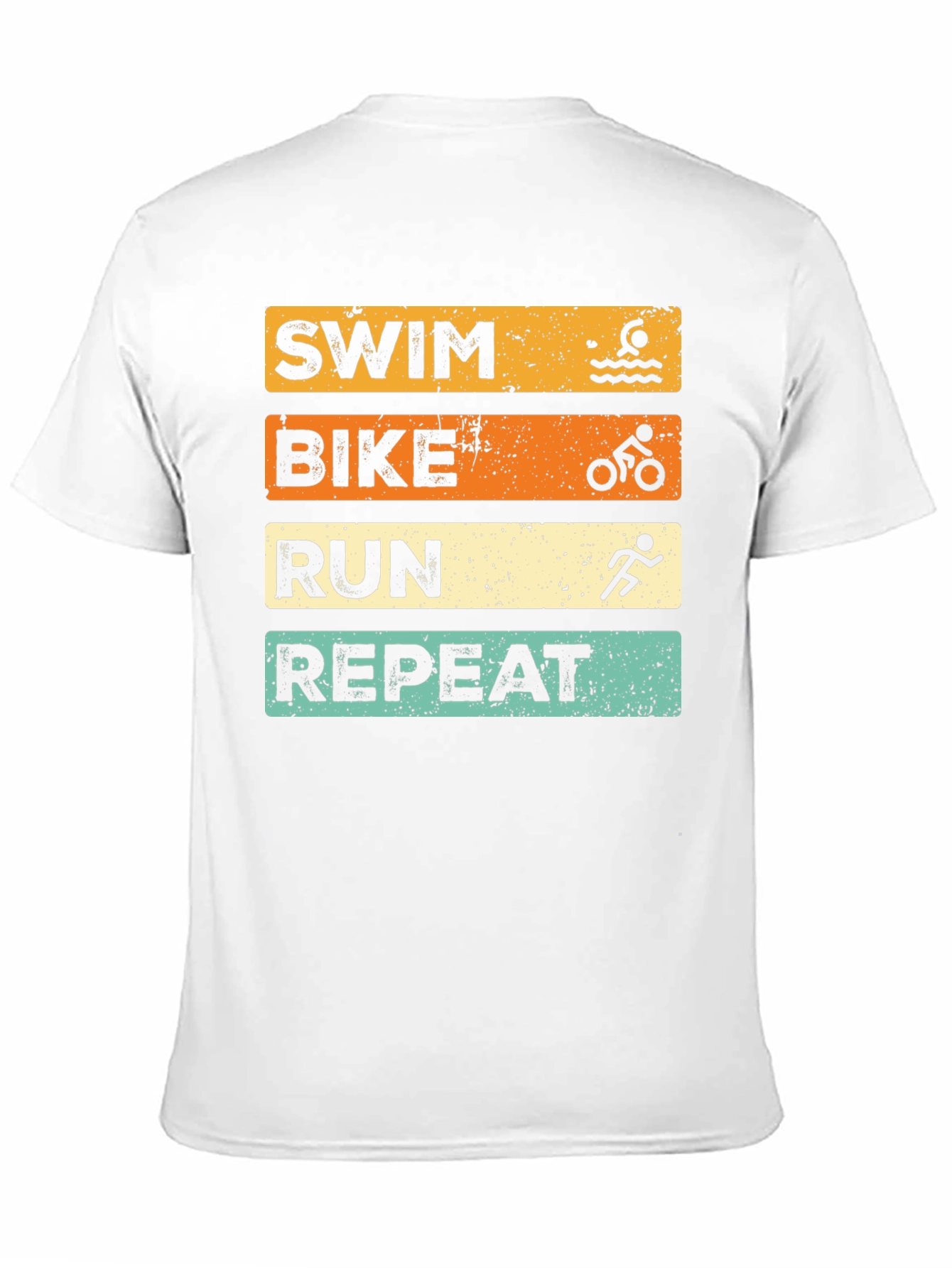 Swim Bike Run Repeat Graphic T-Shirt